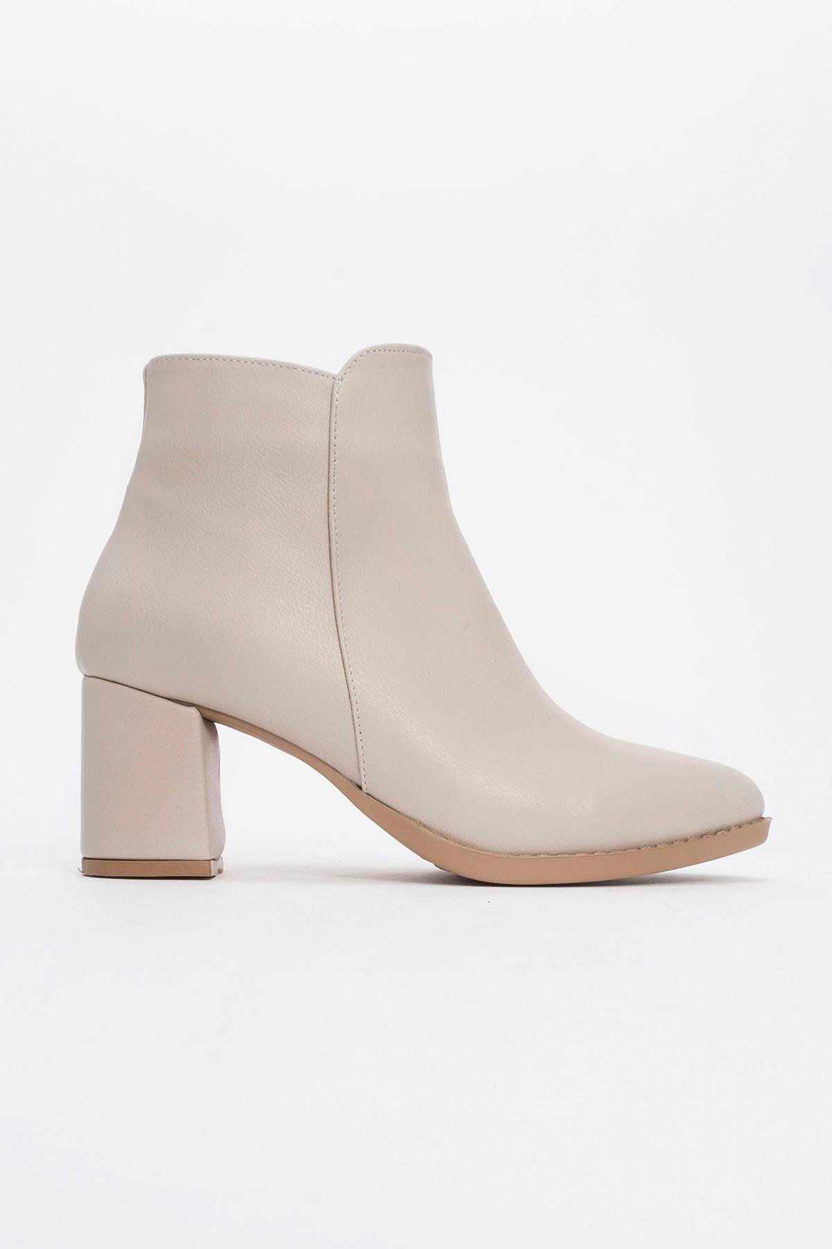 Kadın Topuklu Bot TEN CİLT - Görsel 2