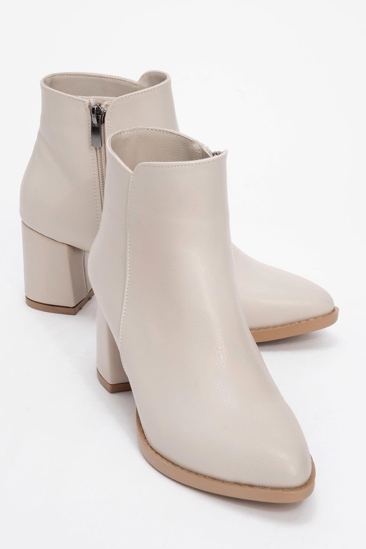 Kadın Topuklu Bot TEN CİLT - Görsel 3