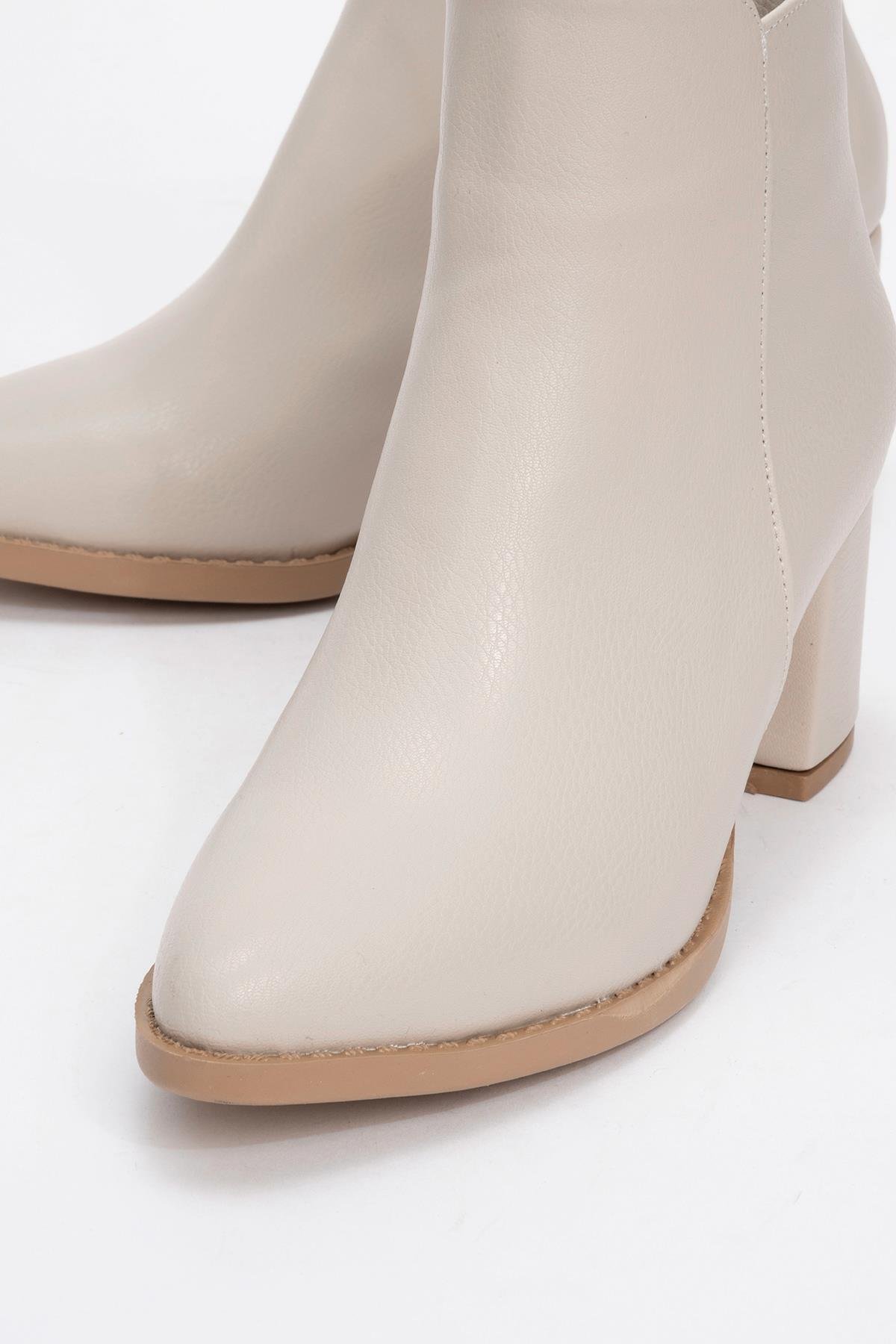 Kadın Topuklu Bot TEN CİLT - Görsel 4