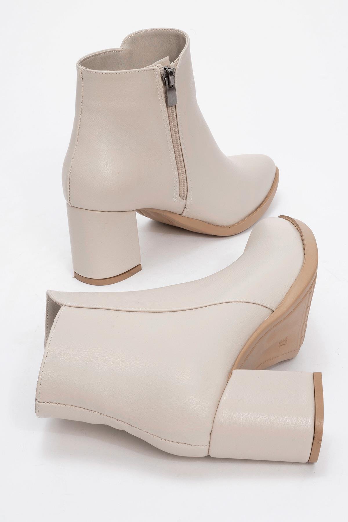 Kadın Topuklu Bot TEN CİLT - Görsel 5