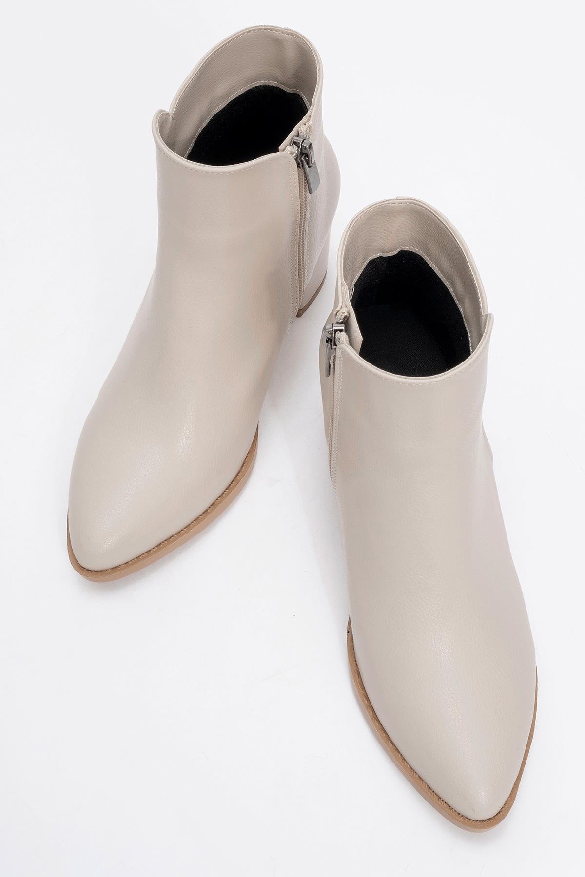 Kadın Topuklu Bot TEN CİLT - Görsel 6