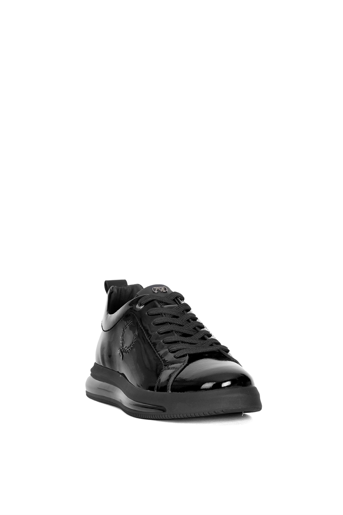 152-20171 Erkek Hakiki Deri Rugan Casual Ayakkabı Siyah - Görsel 3