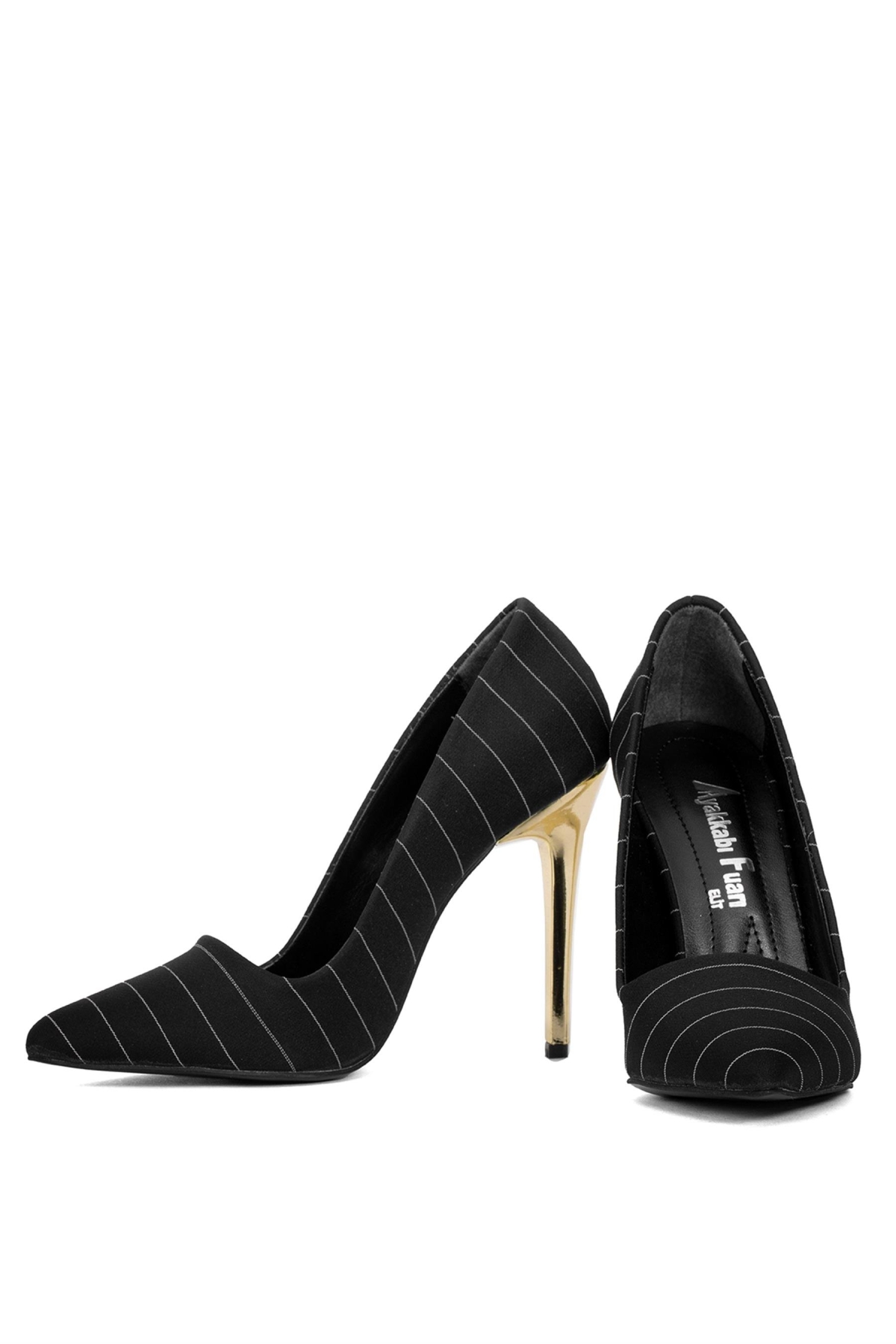 Elit Mst1920S Kadın Saten Stiletto Siyah - Görsel 5