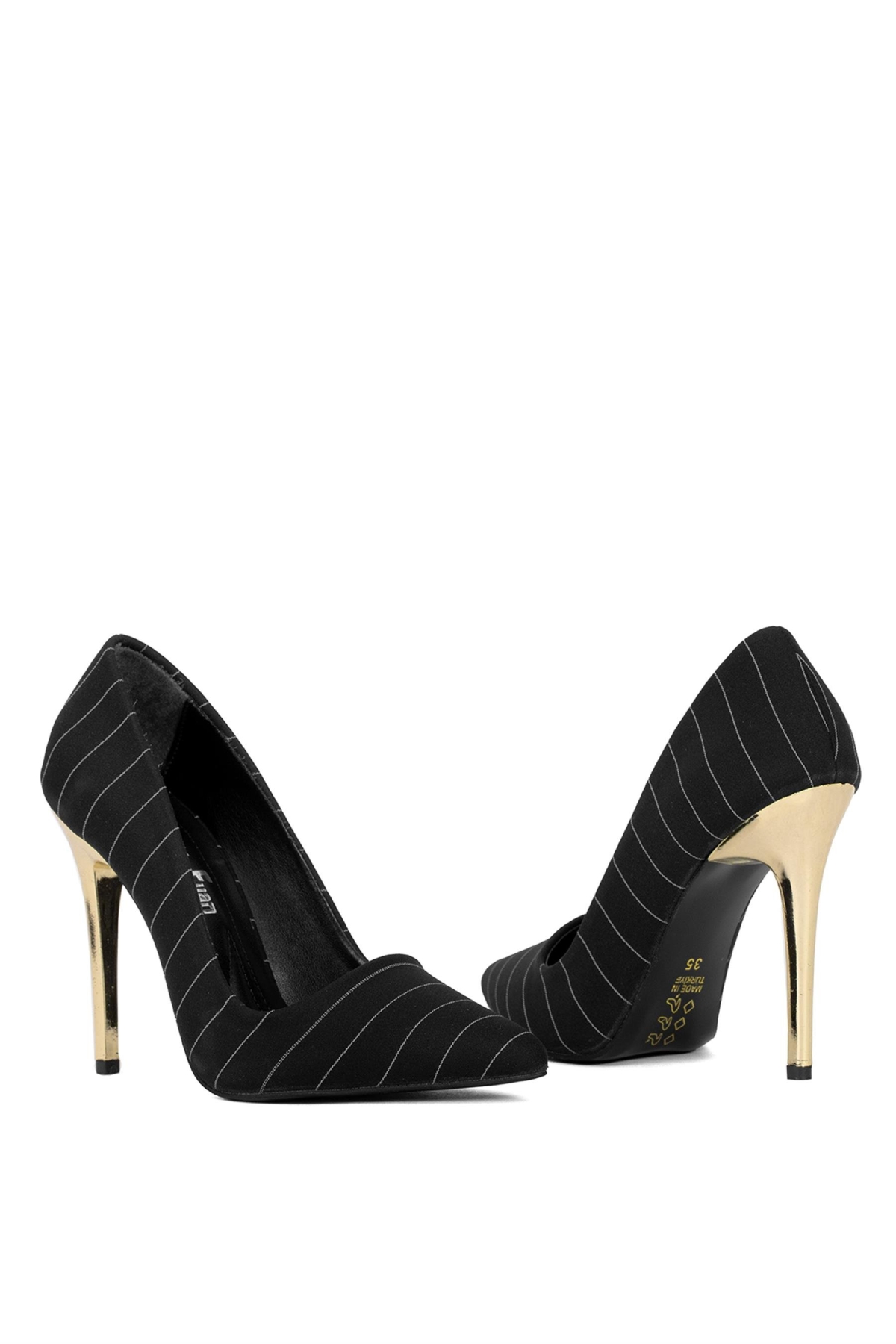 Elit Mst1920S Kadın Saten Stiletto Siyah - Görsel 6