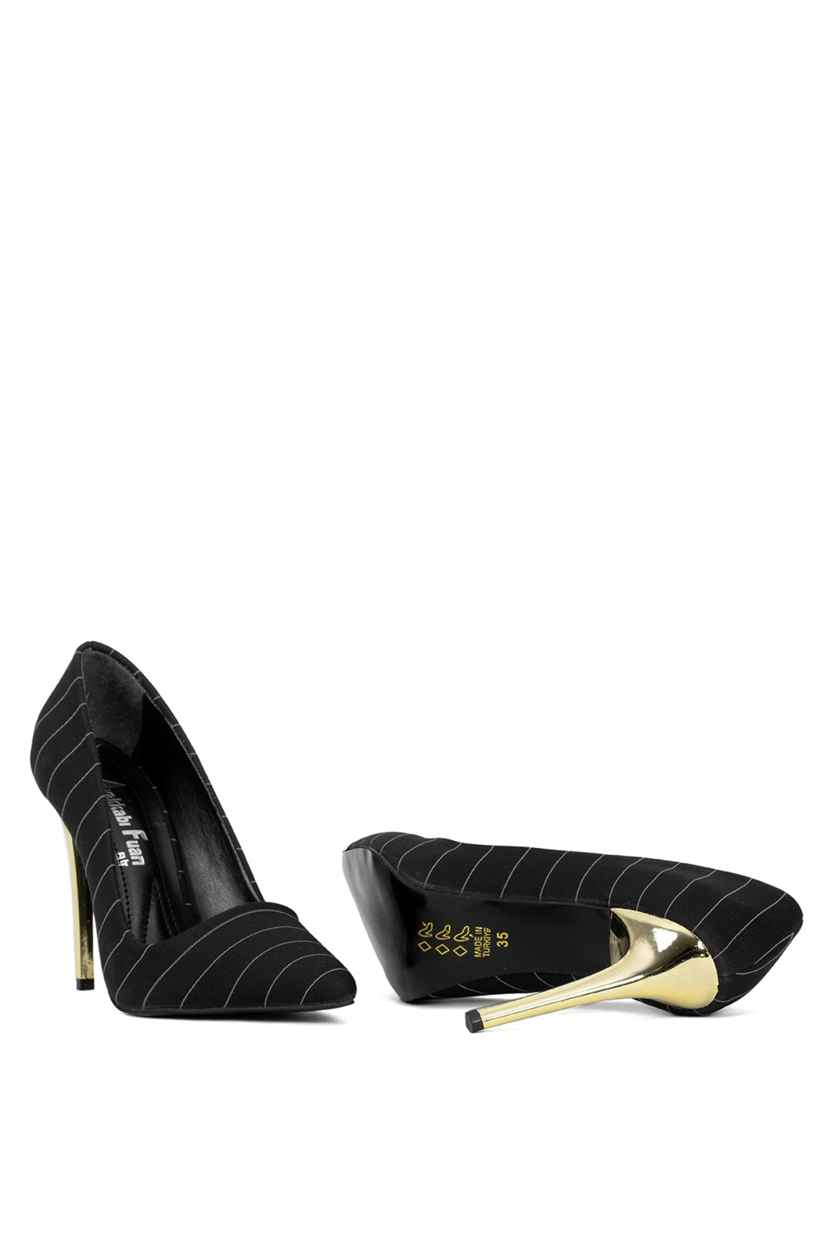 Elit Mst1920S Kadın Saten Stiletto Siyah - Görsel 7
