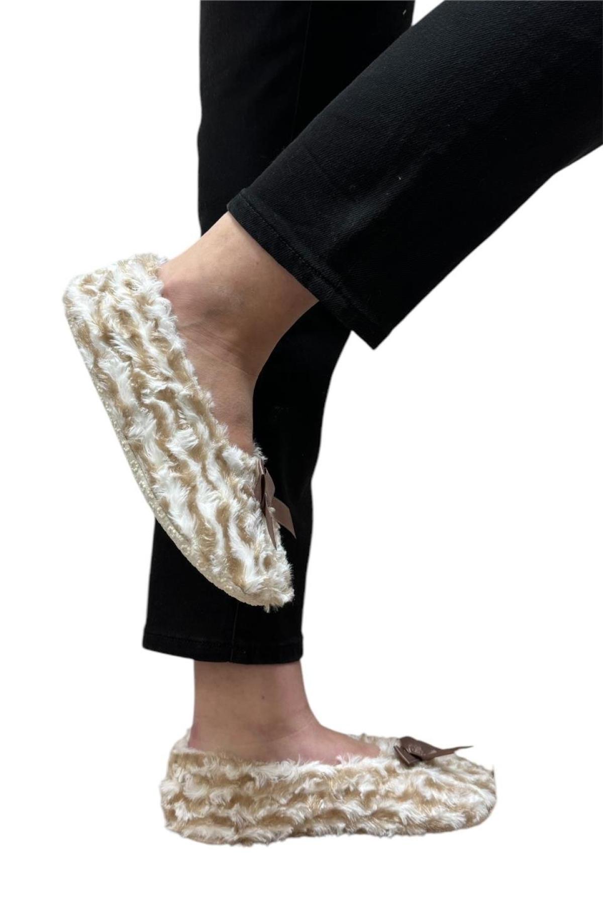 Kadın Ev Babeti Panduf BEJ - Görsel 3