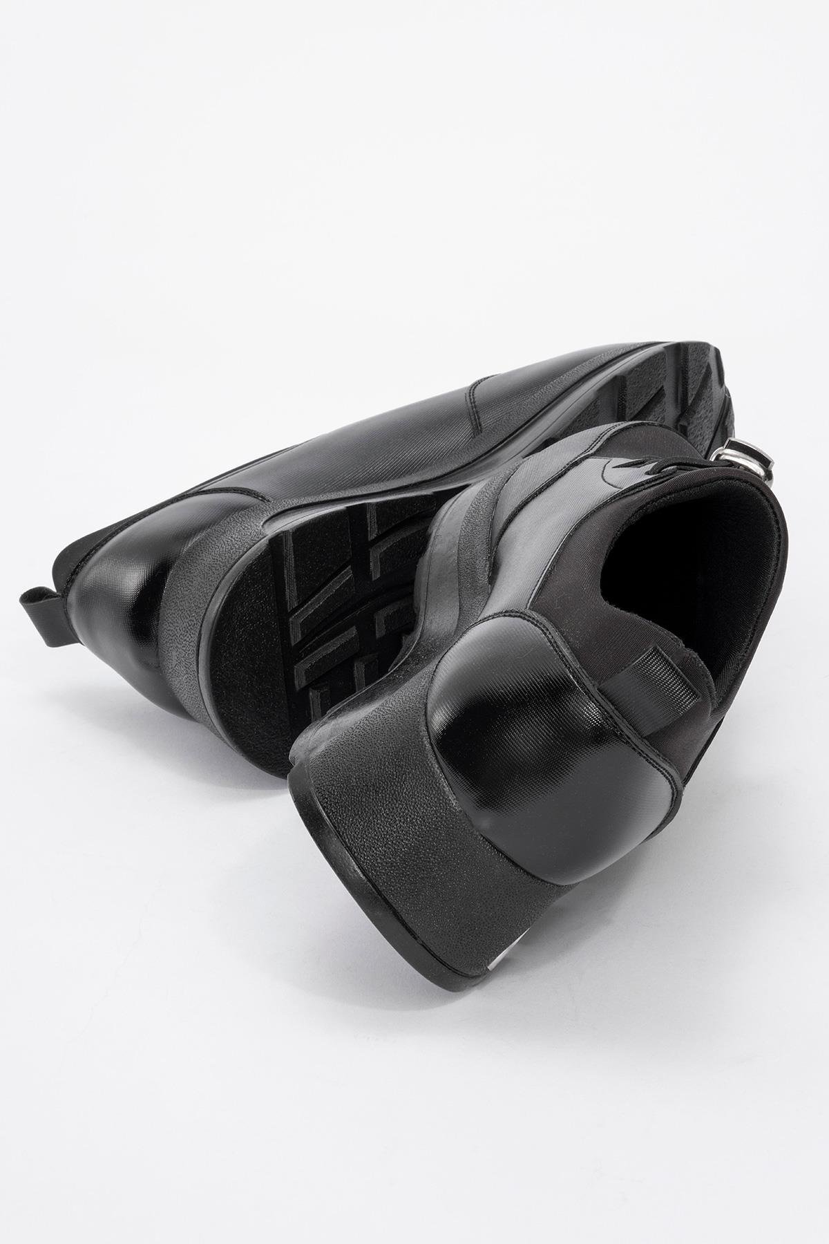 Bağcıklı Kadın Günlük Ayakkabı SİYAH SİYAH - Görsel 5