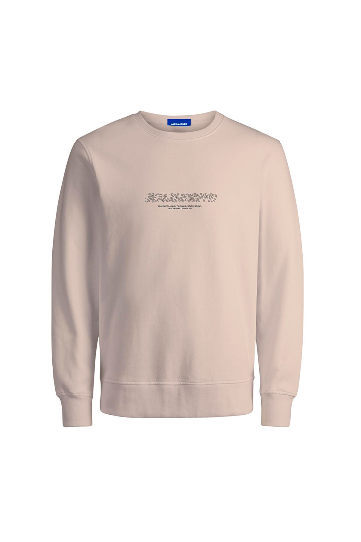 Jack&Jones Bronx Erkek Pembe Yuvarlak Yaka Sweatshirt