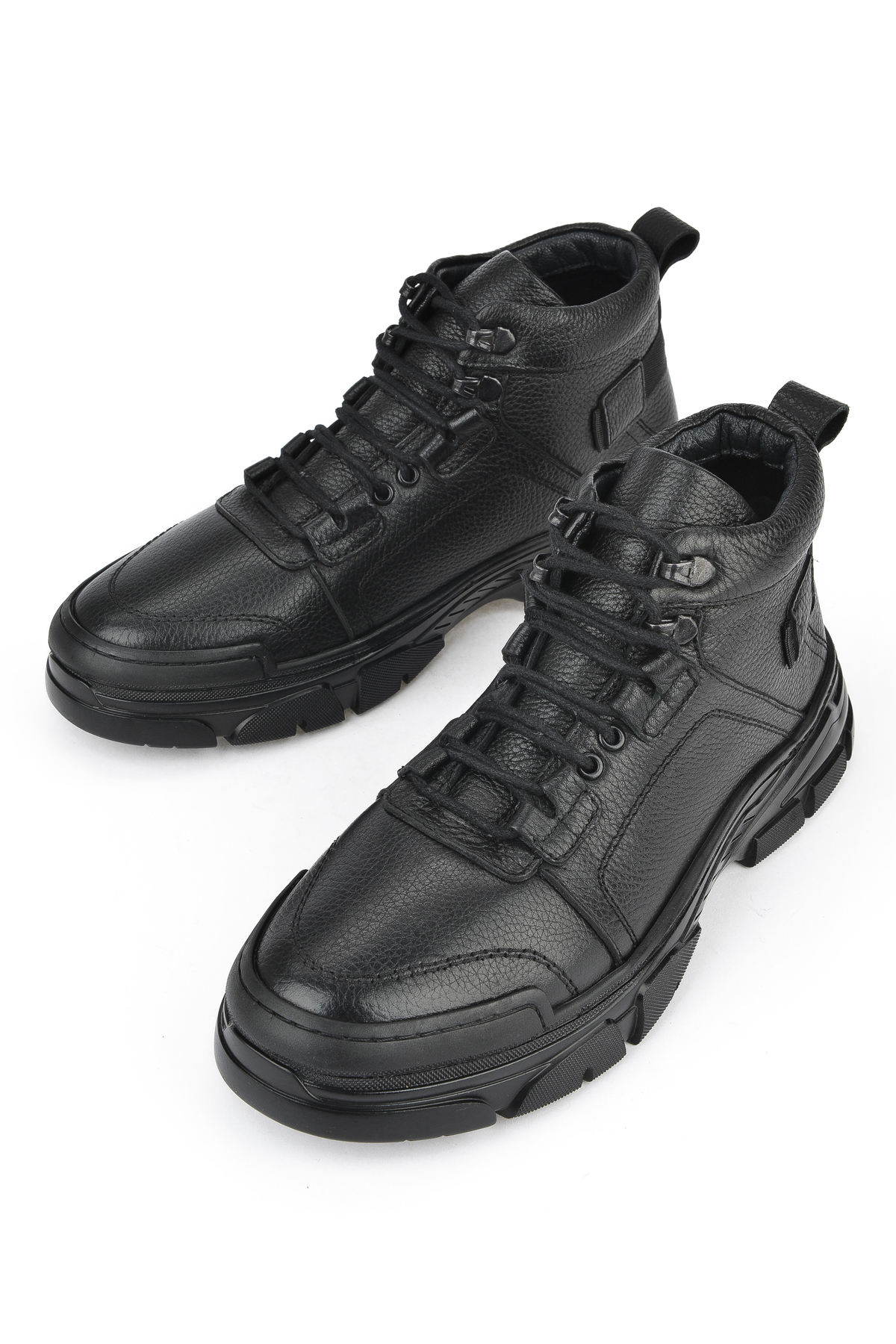 Erkek Hakiki Deri Bot 1431040ZK2311 Siyah - Görsel 6