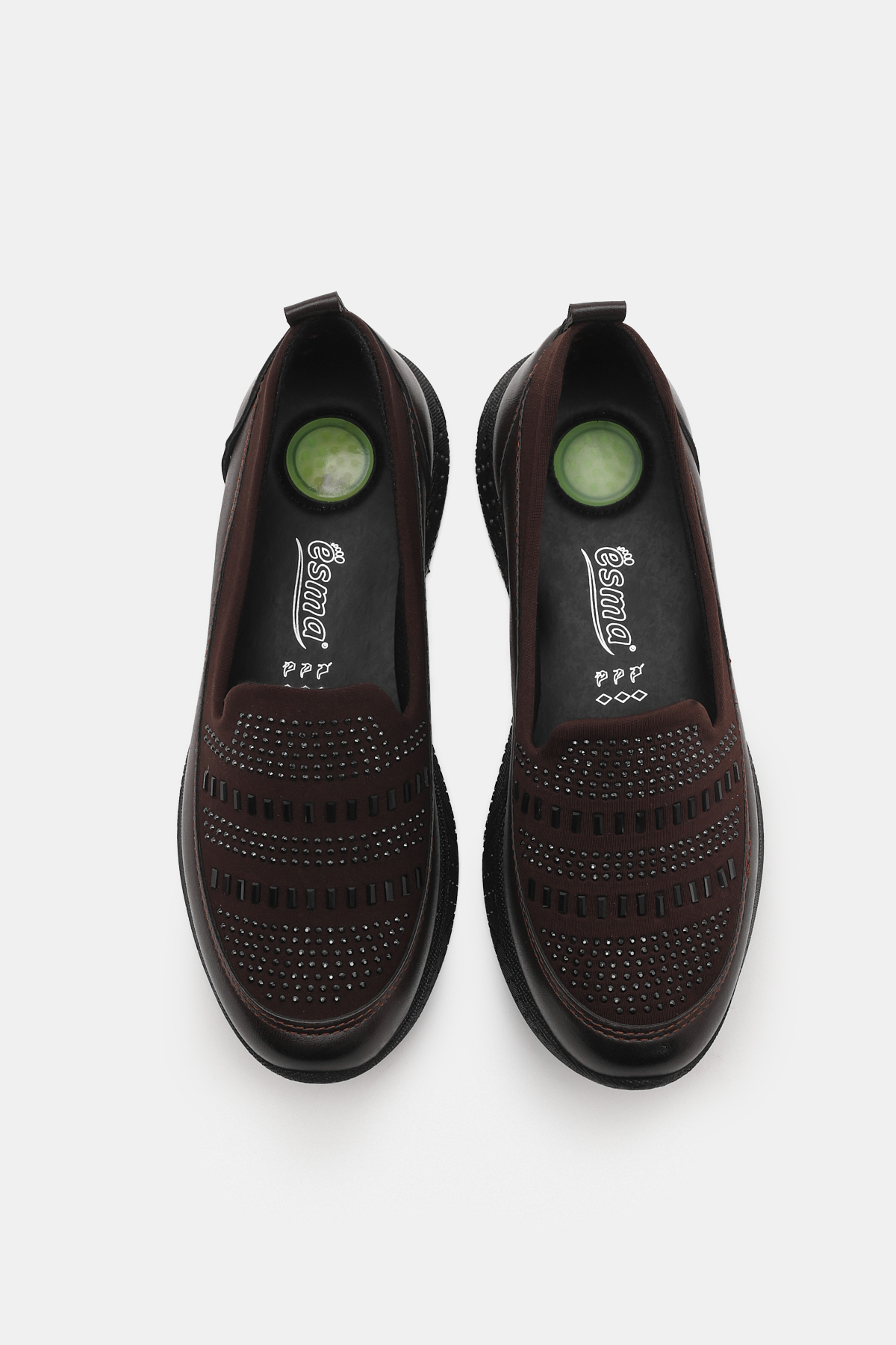 Kadın Kahve Rahat Kalıp Anne Ayakkabı - Görsel 4