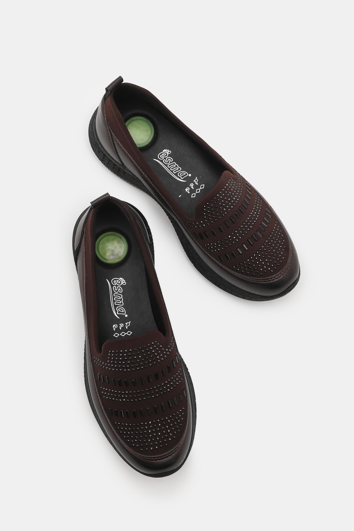 Kadın Kahve Rahat Kalıp Anne Ayakkabı - Görsel 5