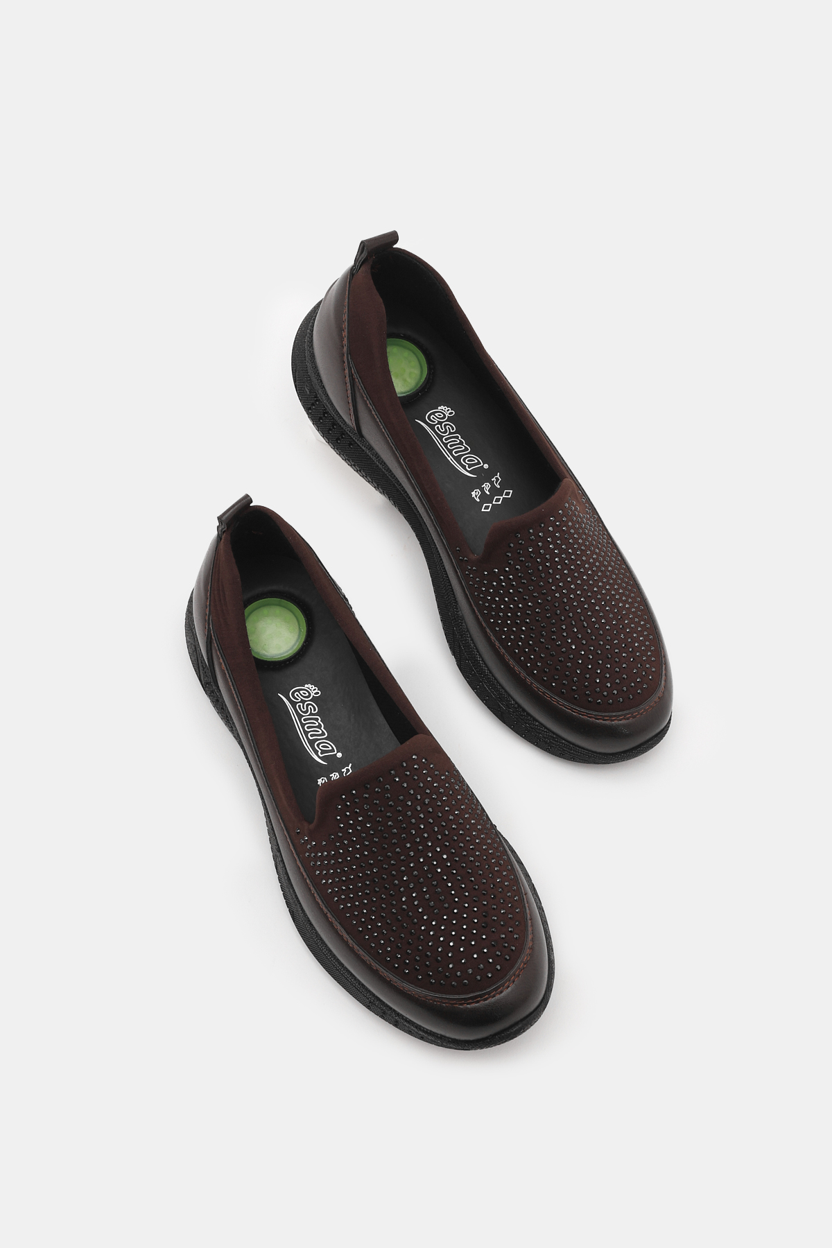 Kadın Kahve Rahat Kalıp Anne Ayakkabı - Görsel 3