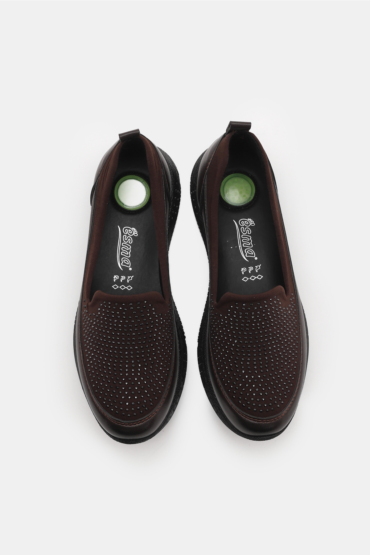 Kadın Kahve Rahat Kalıp Anne Ayakkabı - Görsel 6