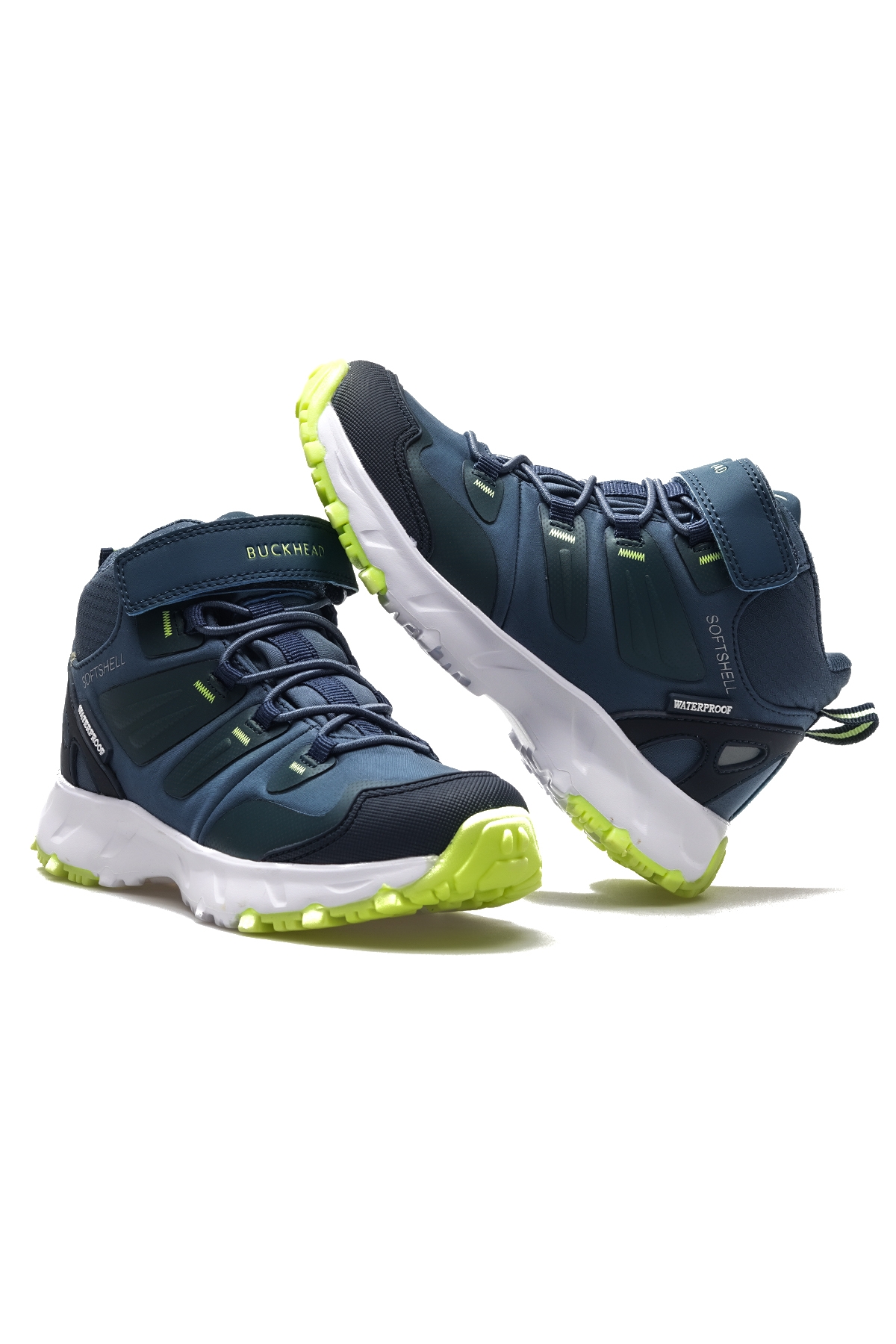 Zyon Hıgh Unısex Çocuk Su Geçirmez Günlük Bot 24k Buck3005 Lacivert Yeşil - Görsel 7