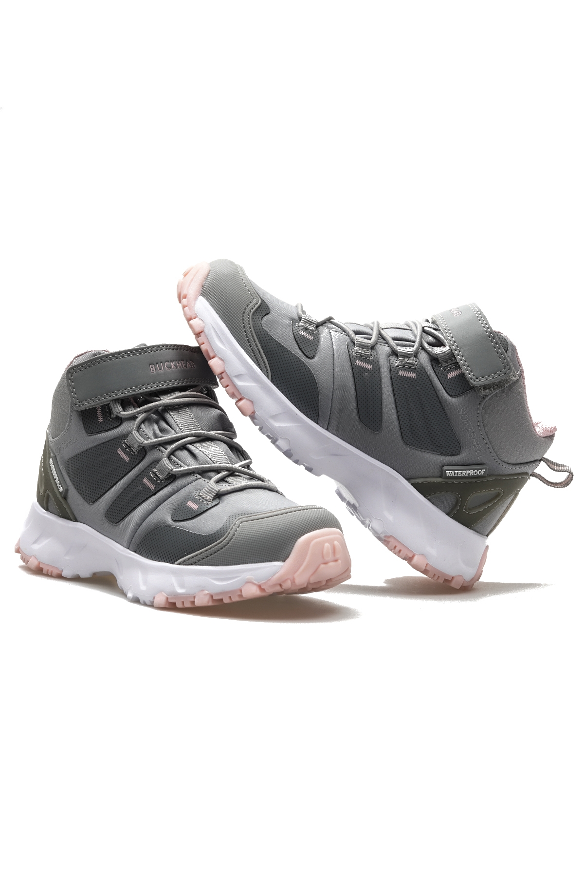 Zyon Hıgh Unısex Çocuk Su Geçirmez Günlük Bot 24k Buck3005 Gri/pembe - Görsel 7