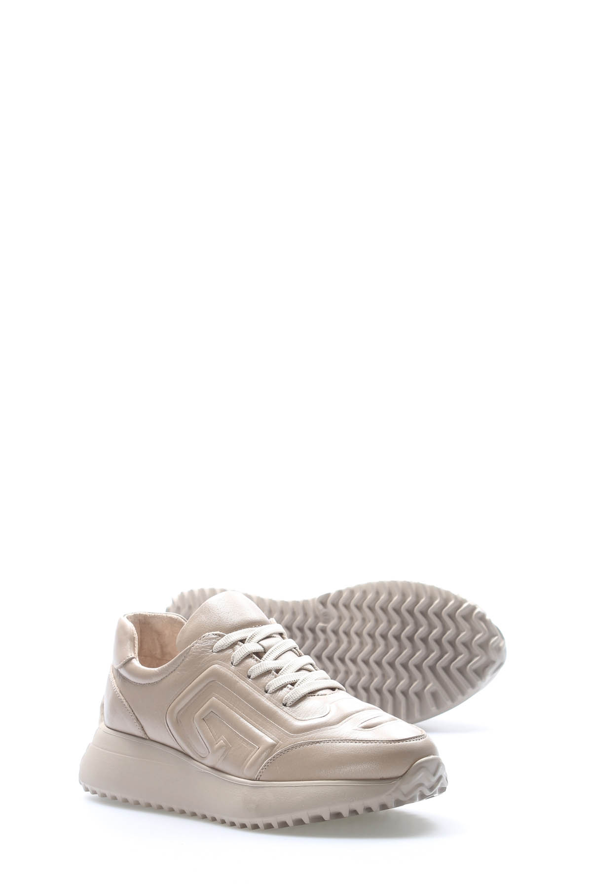 Hakiki Deri Kadın Casual Ayakkabı 136ZA507 - Görsel 4