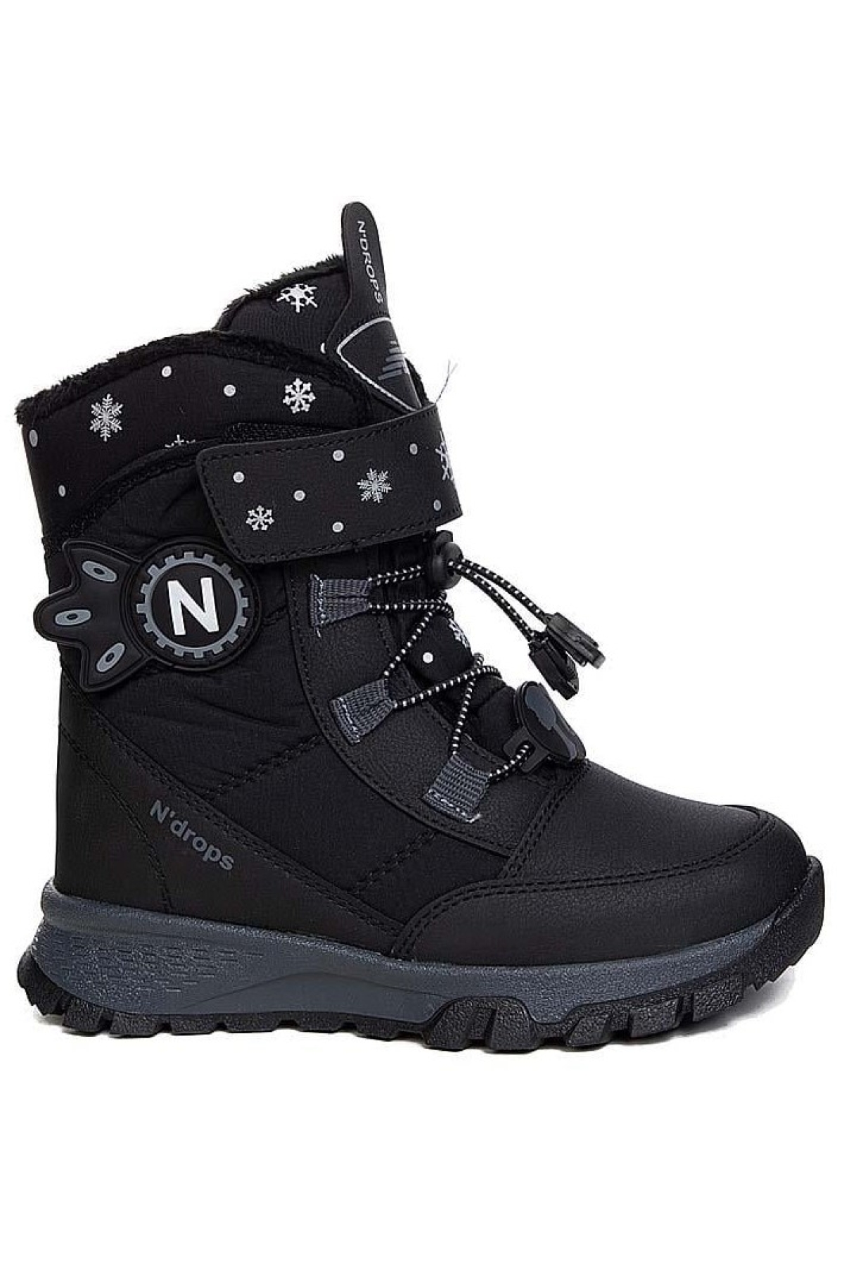 Ndrops-014 İçi Yünlü Unisex Kar Botu Çocuk Bot