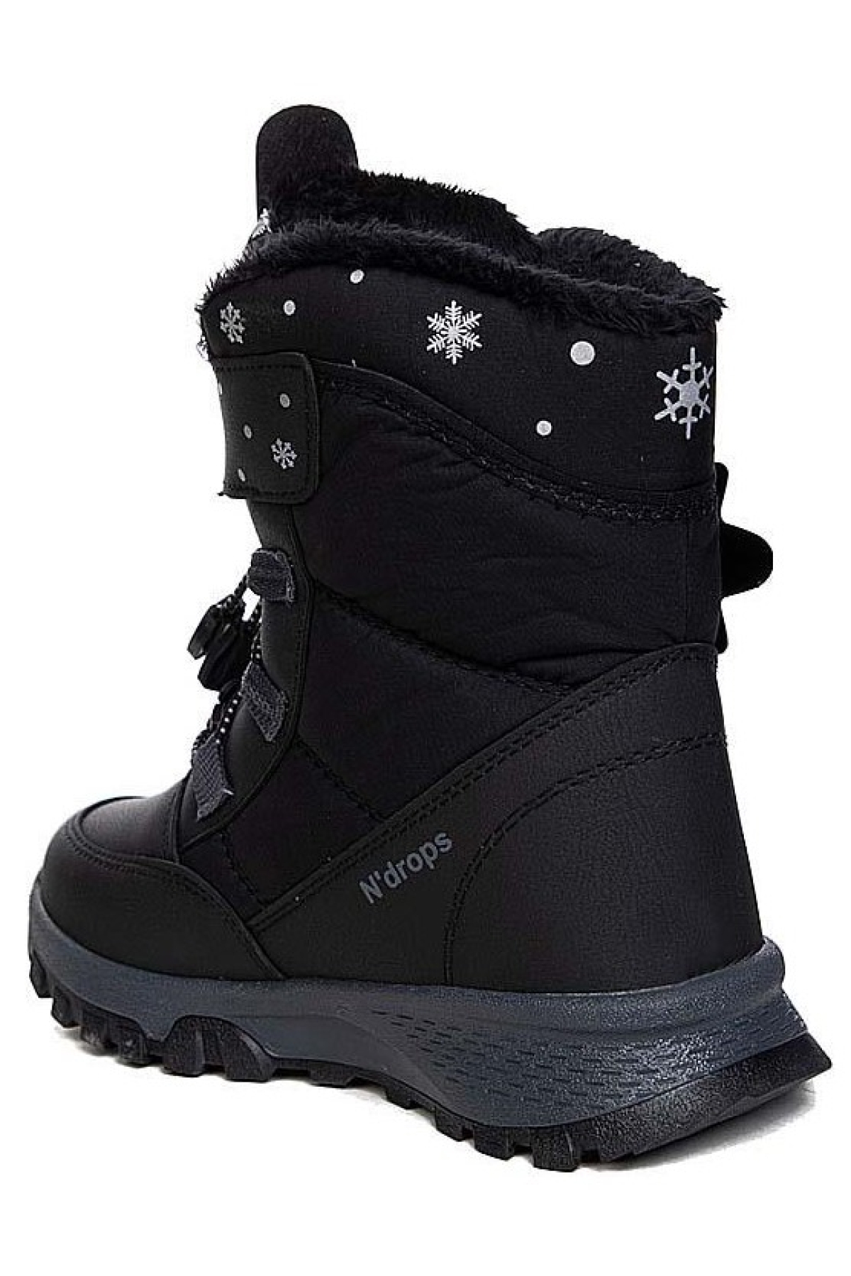 Ndrops-014 İçi Yünlü Unisex Kar Botu Çocuk Bot - Görsel 5