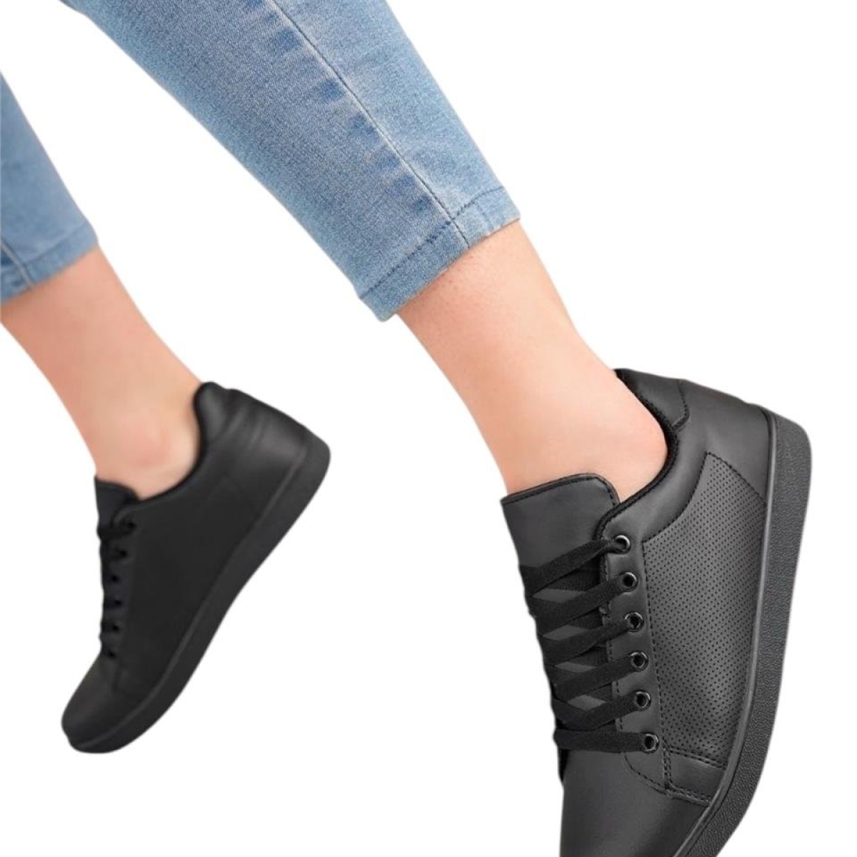 Kadın Spor Sneaker Ayakkabı SİYAH - Görsel 9