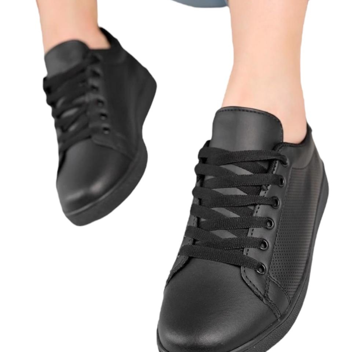 Kadın Spor Sneaker Ayakkabı SİYAH - Görsel 10