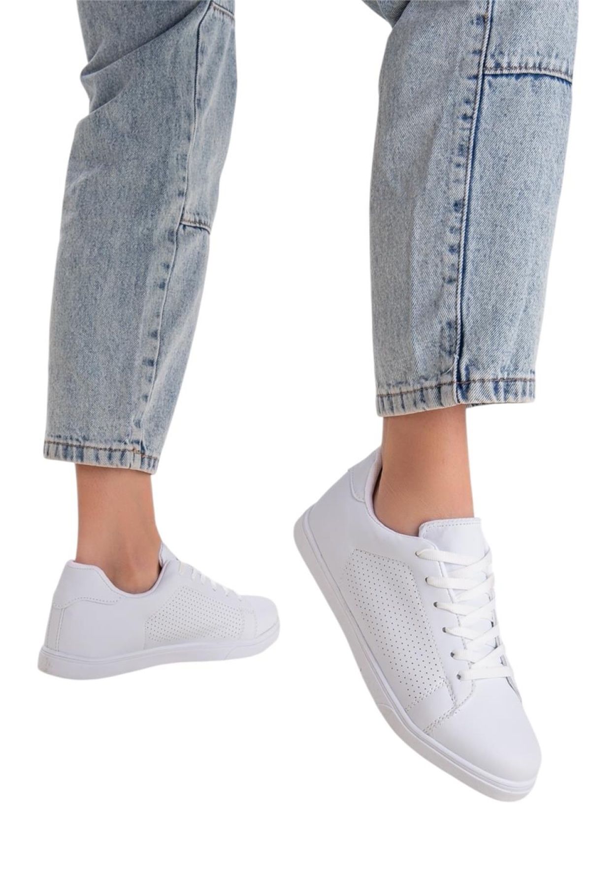 Kadın Spor Sneaker Ayakkabı BEYAZ - Görsel 2