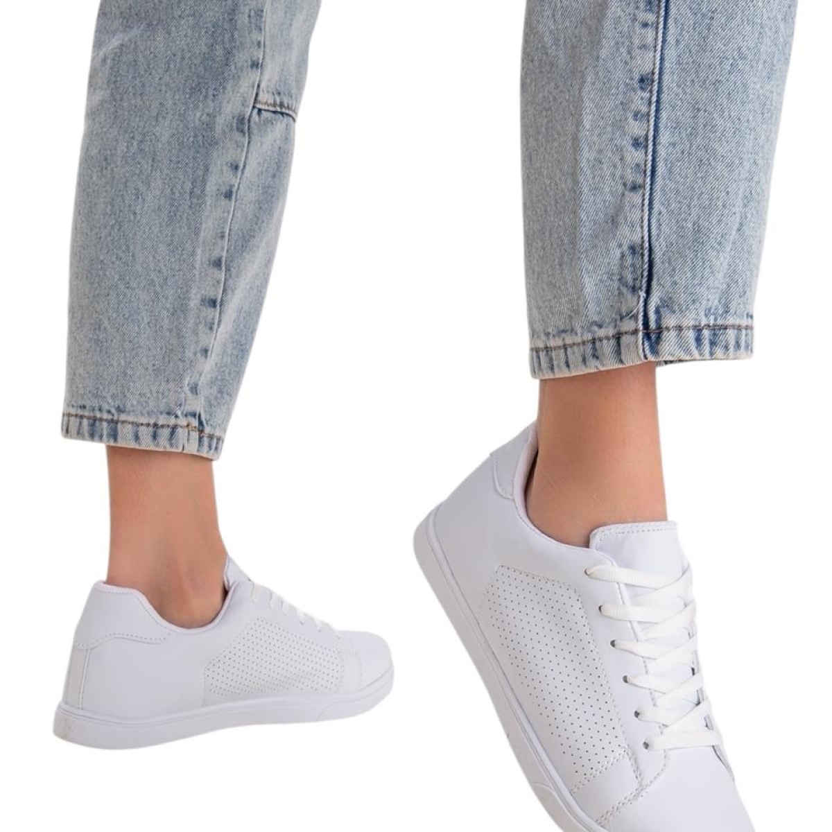 Kadın Spor Sneaker Ayakkabı BEYAZ - Görsel 9