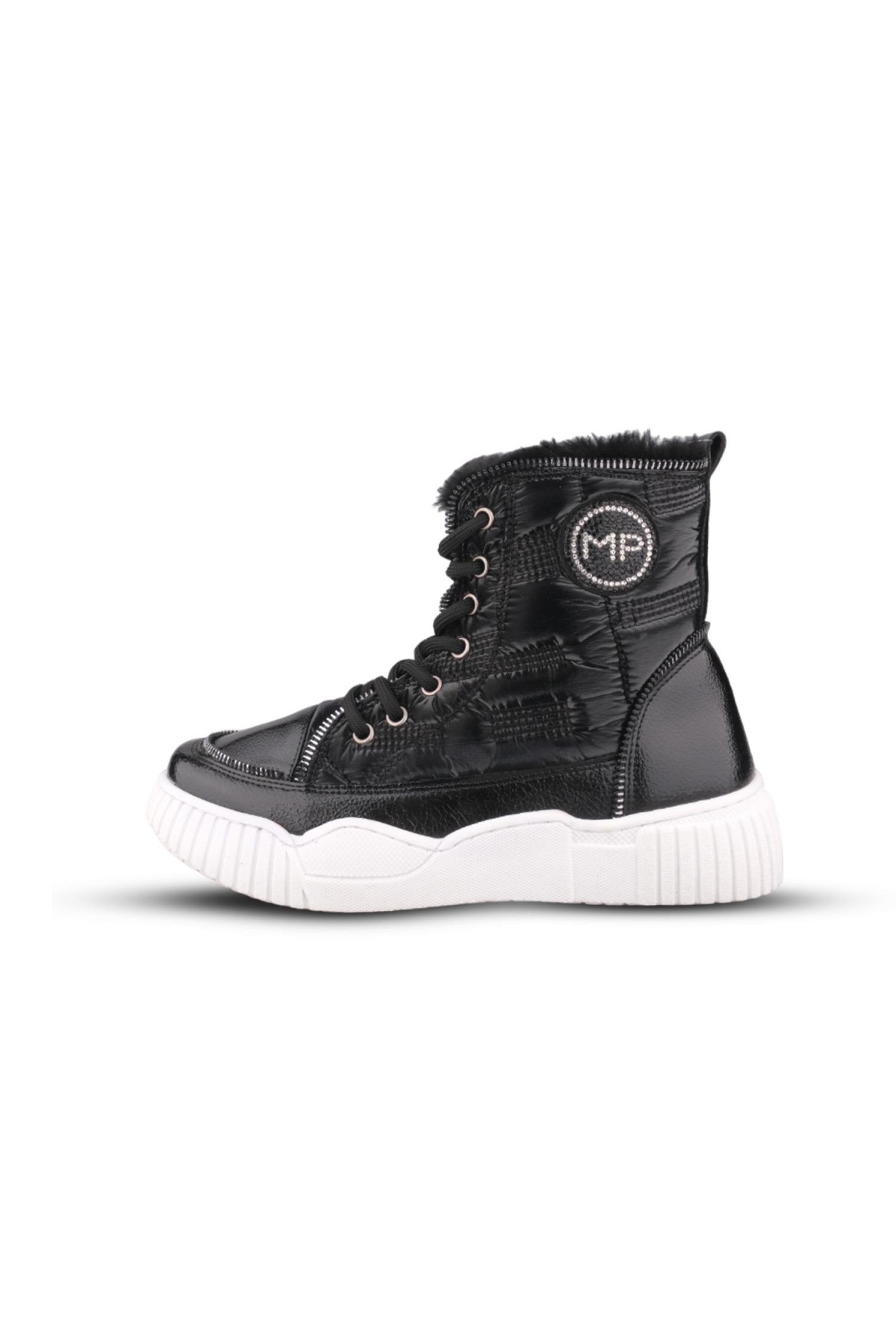 M.p M.p Kadın Kaliteli Siyah-Beyaz Günlük Bot | Flo Siyah - 3. görsel