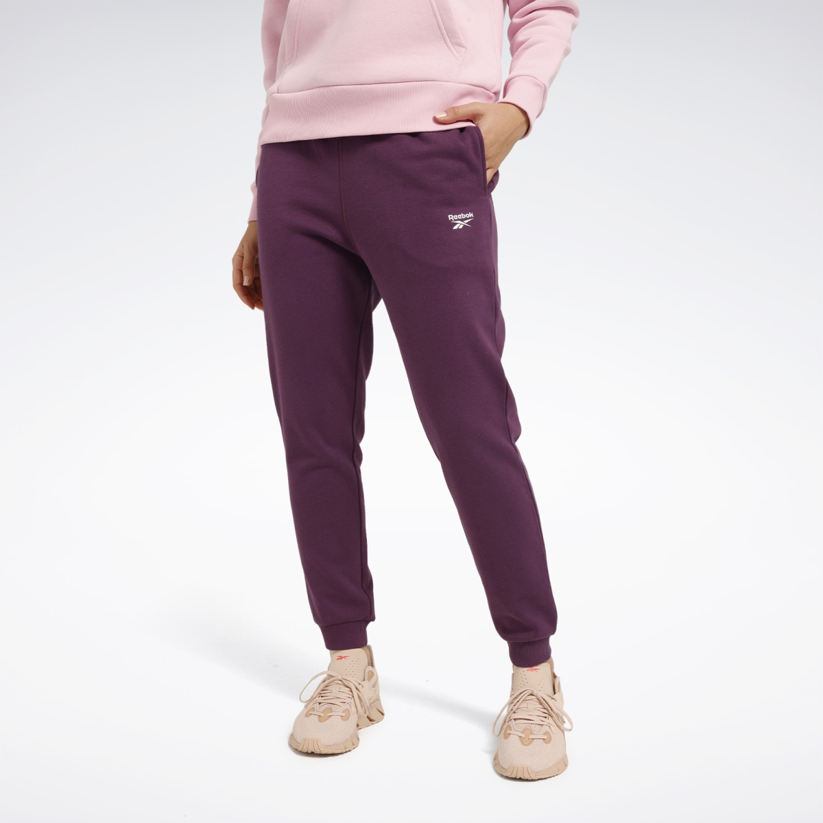 Reebok RI SL FLEECE JOGGER Mor Kadın Eşofman Altı