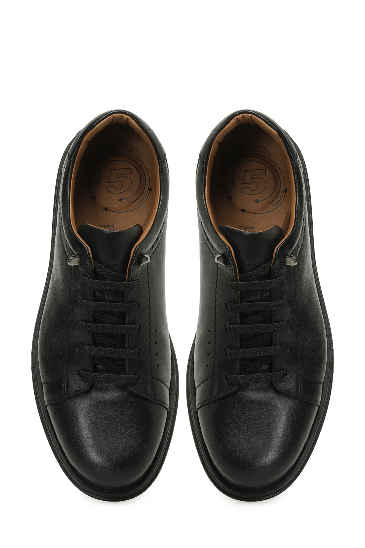 108079.M 5FX Siyah Erkek Comfort Ayakkabı - Görsel 5