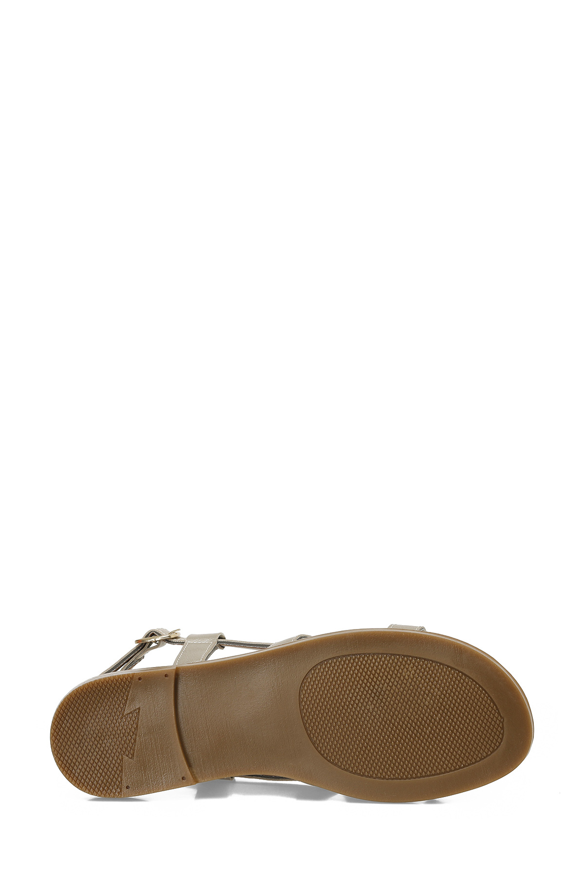 325053.Z 5FX Altın Kadın Düz Sandalet - Görsel 7