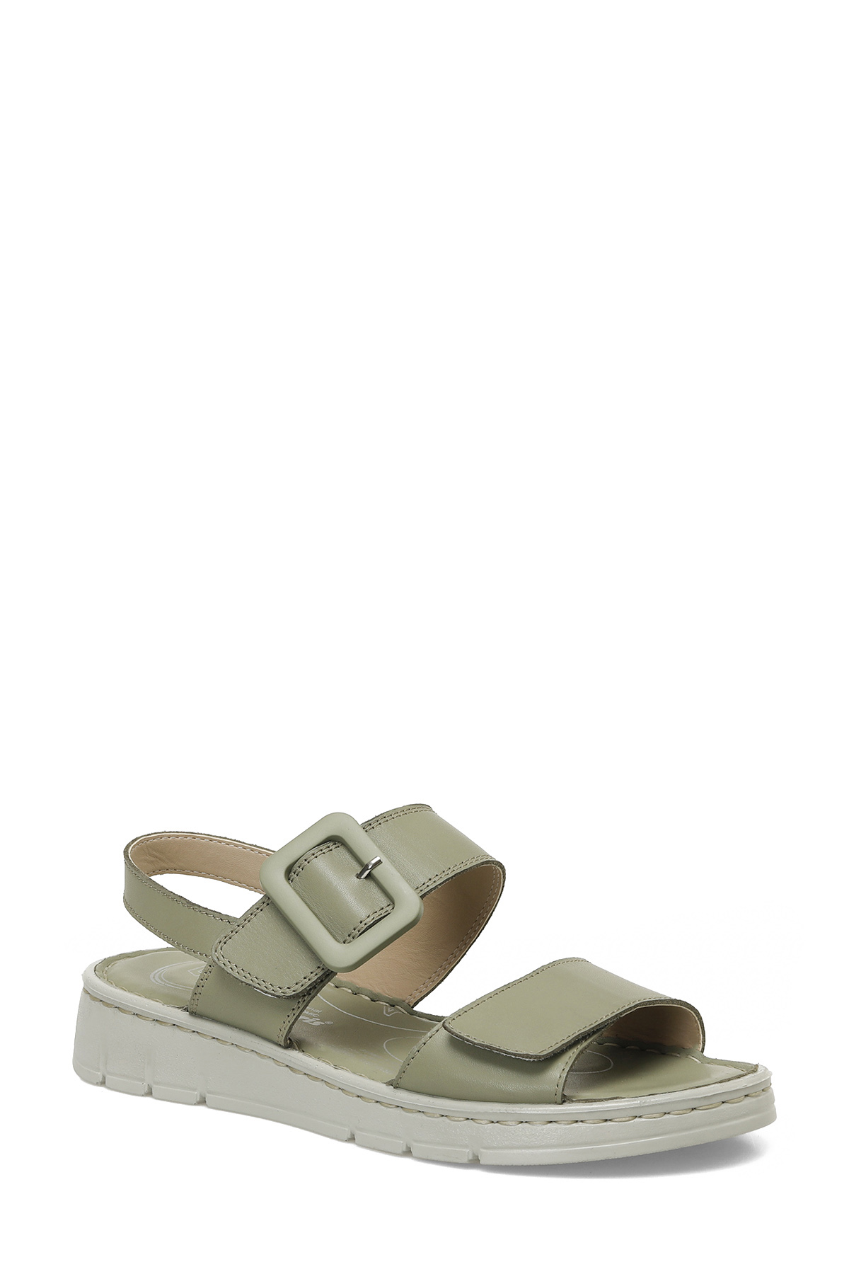 166245.Z5FX Yeşil Kadın Comfort Sandalet - Görsel 3