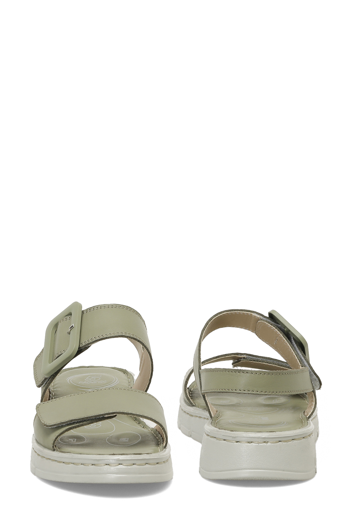 166245.Z5FX Yeşil Kadın Comfort Sandalet - Görsel 6