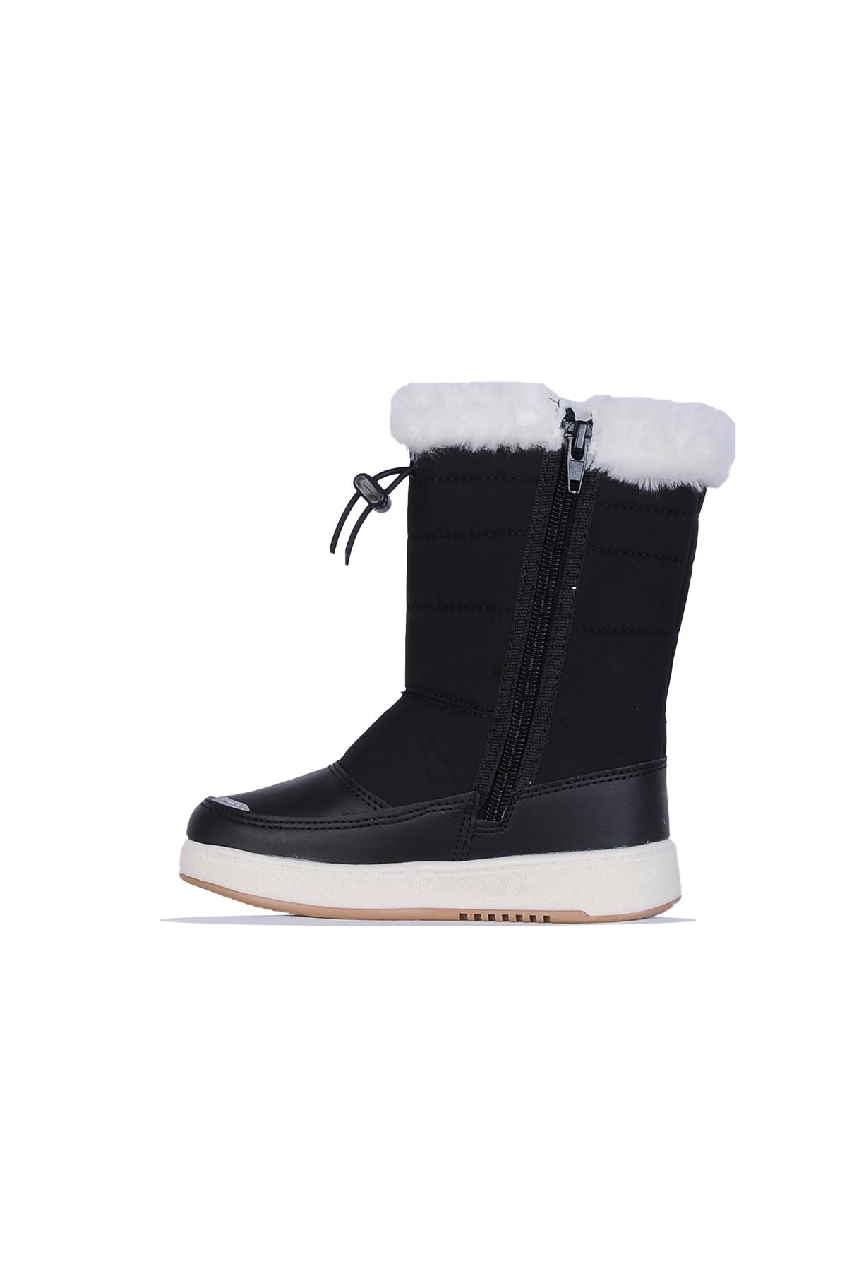 Skuaıter P2401 Siyah Kürklü Kız Çocuk Bot - Görsel 3