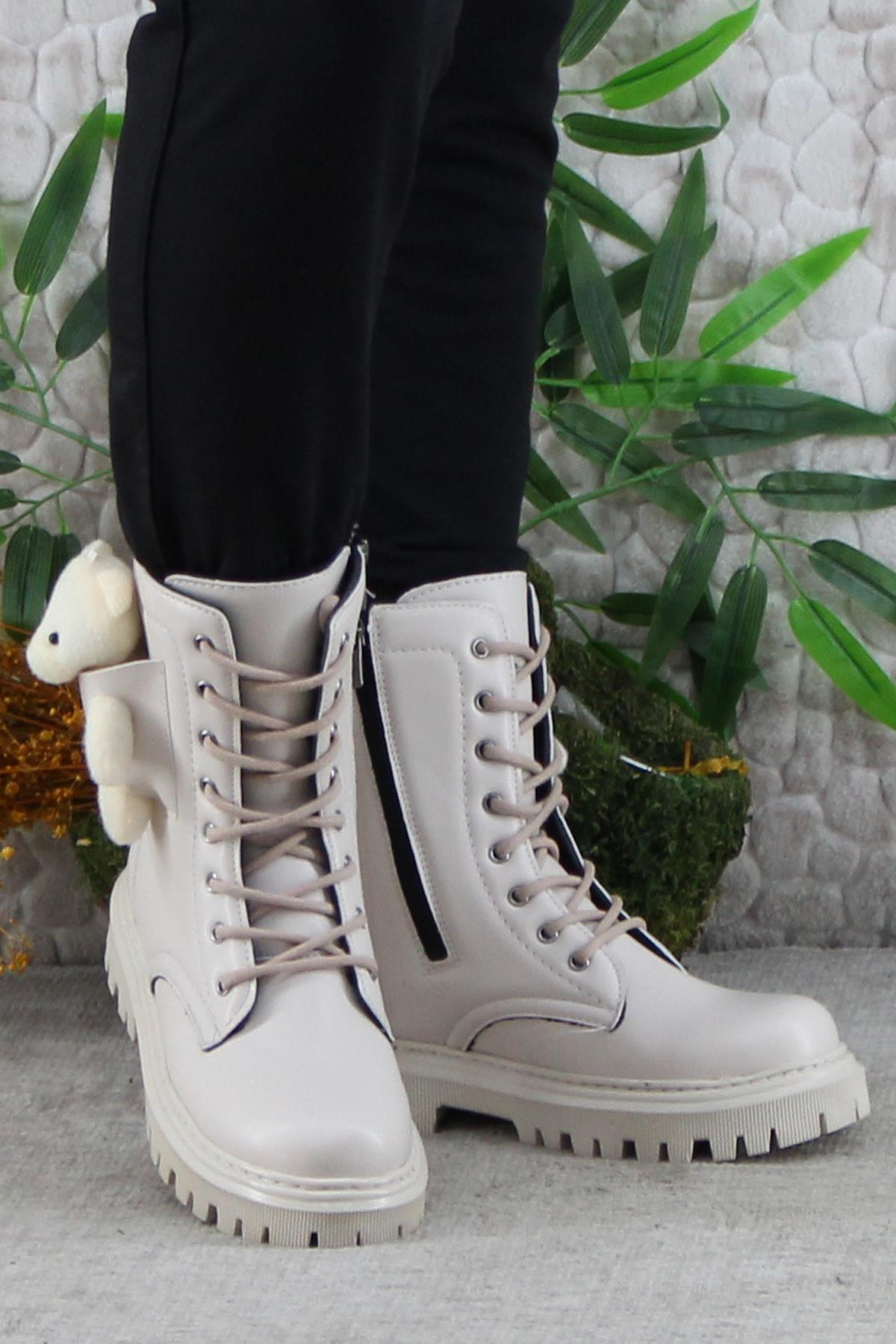 Wnt 2960 Anatomik Sıcak Astar Kaymaz Taban Postal Kız Çocuk Bot - Görsel 3