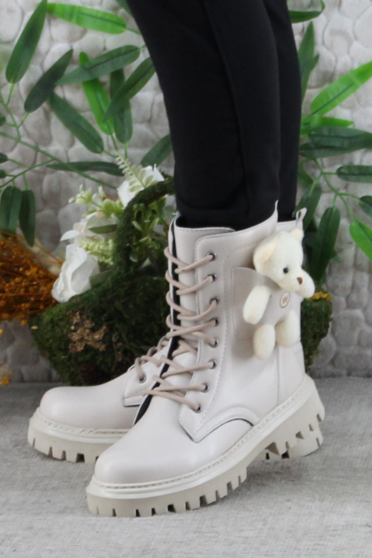 Wnt 2960 Anatomik Sıcak Astar Kaymaz Taban Postal Kız Çocuk Bot - Görsel 4