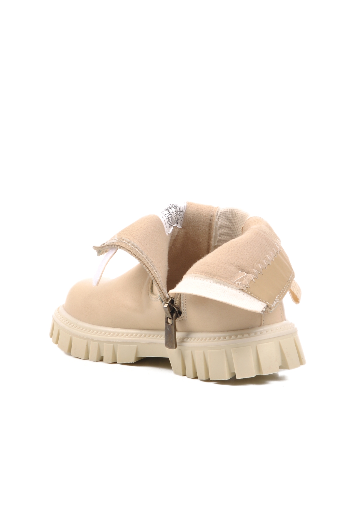 1788-P Krem İçi Polarlı Kız Çocuk Bot - Görsel 5