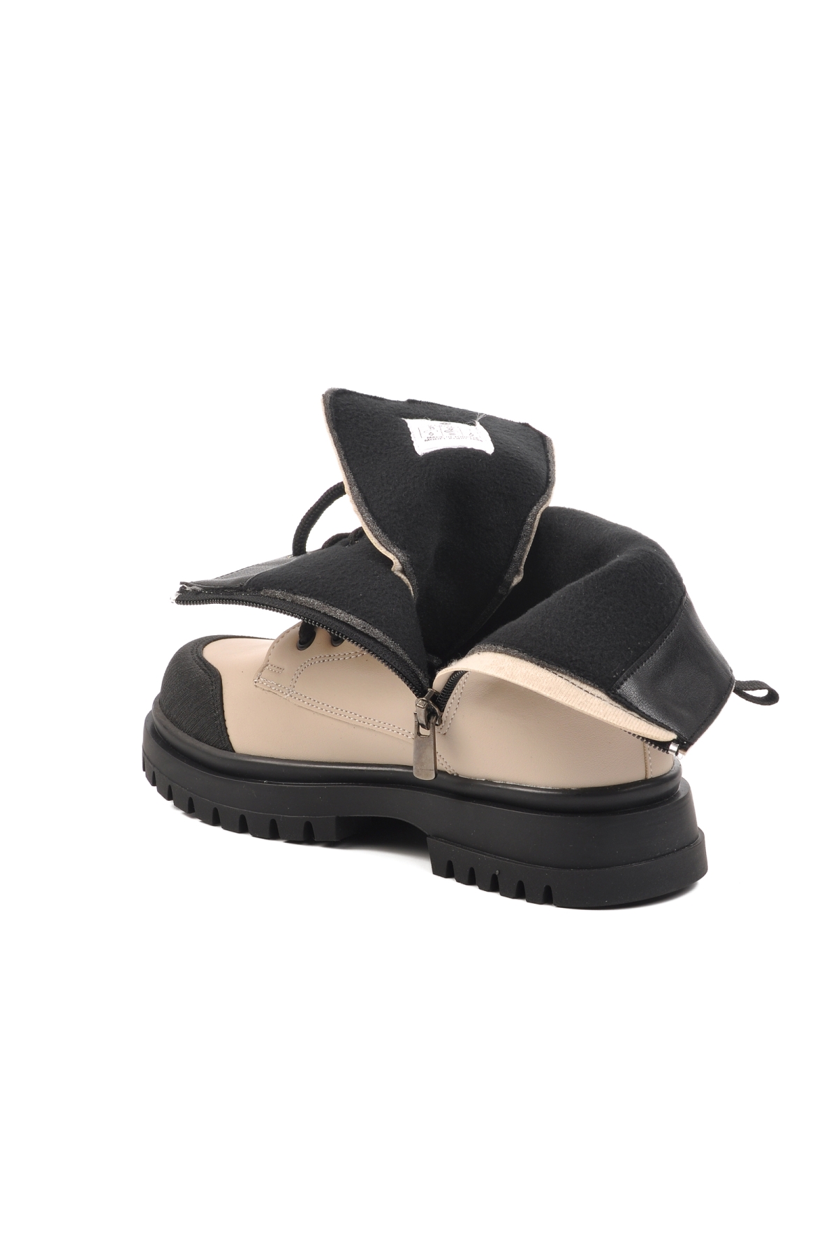 1566-F Krem İçi Polarlı Kız Çocuk Bot - Görsel 5