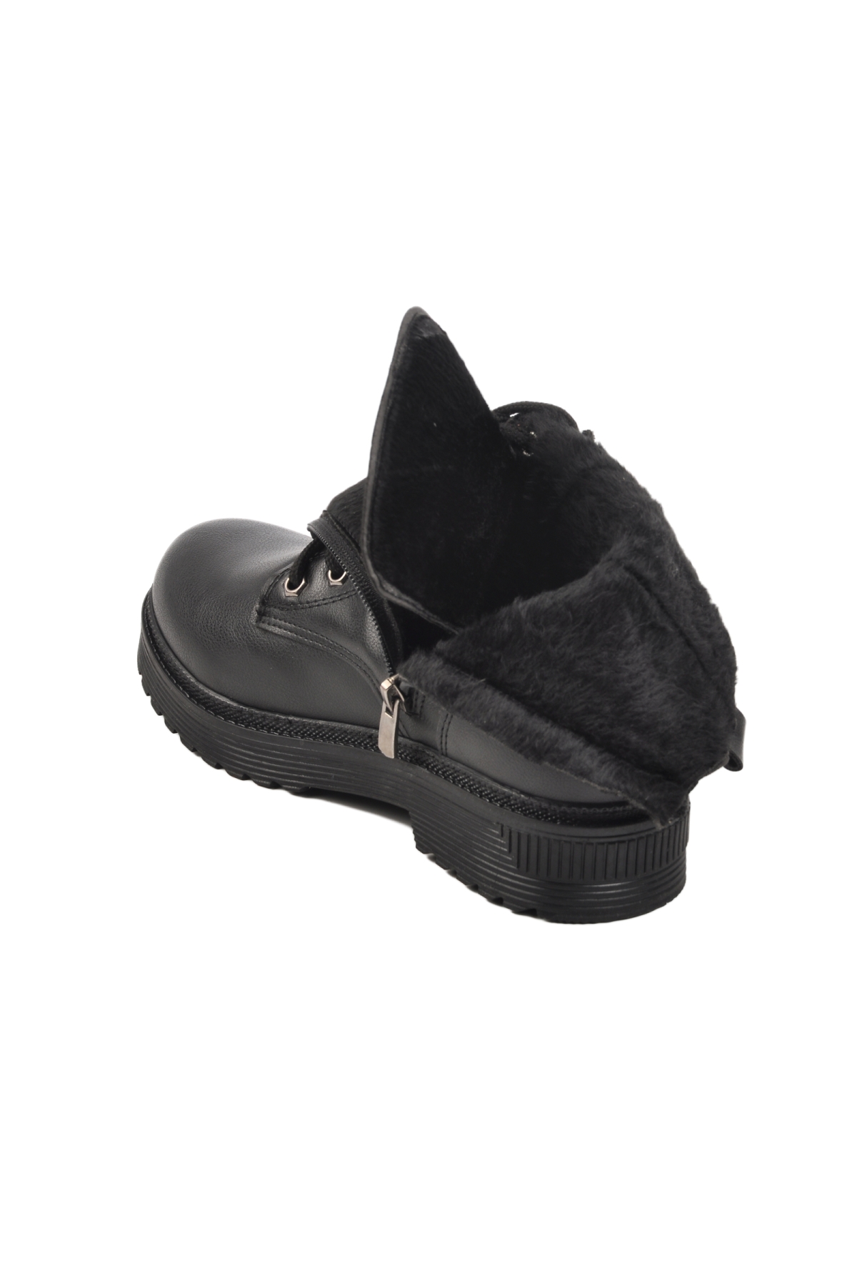 525343 Siyah Cilt İçi Polarlı Kadın Bot - Görsel 5