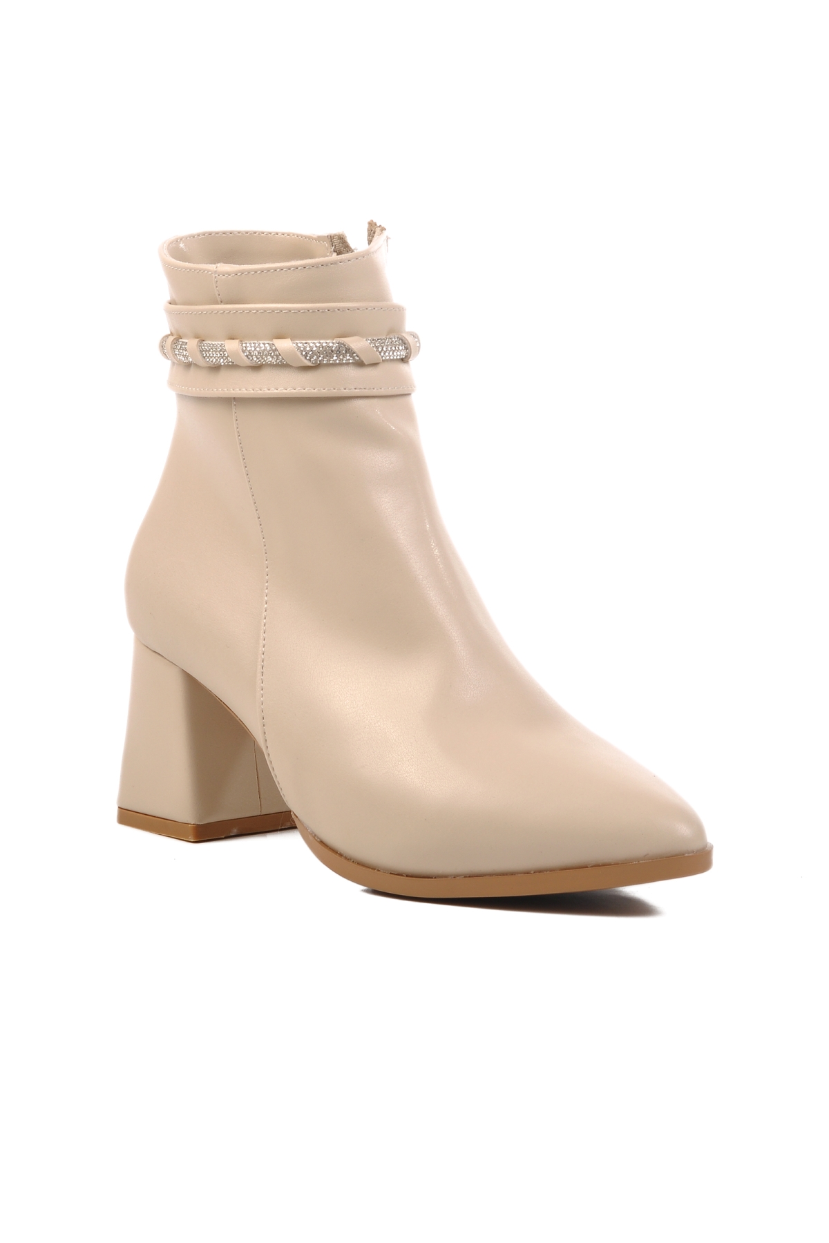 276515 Bej Cilt İçi Polarlı Kadın Bot - Görsel 4