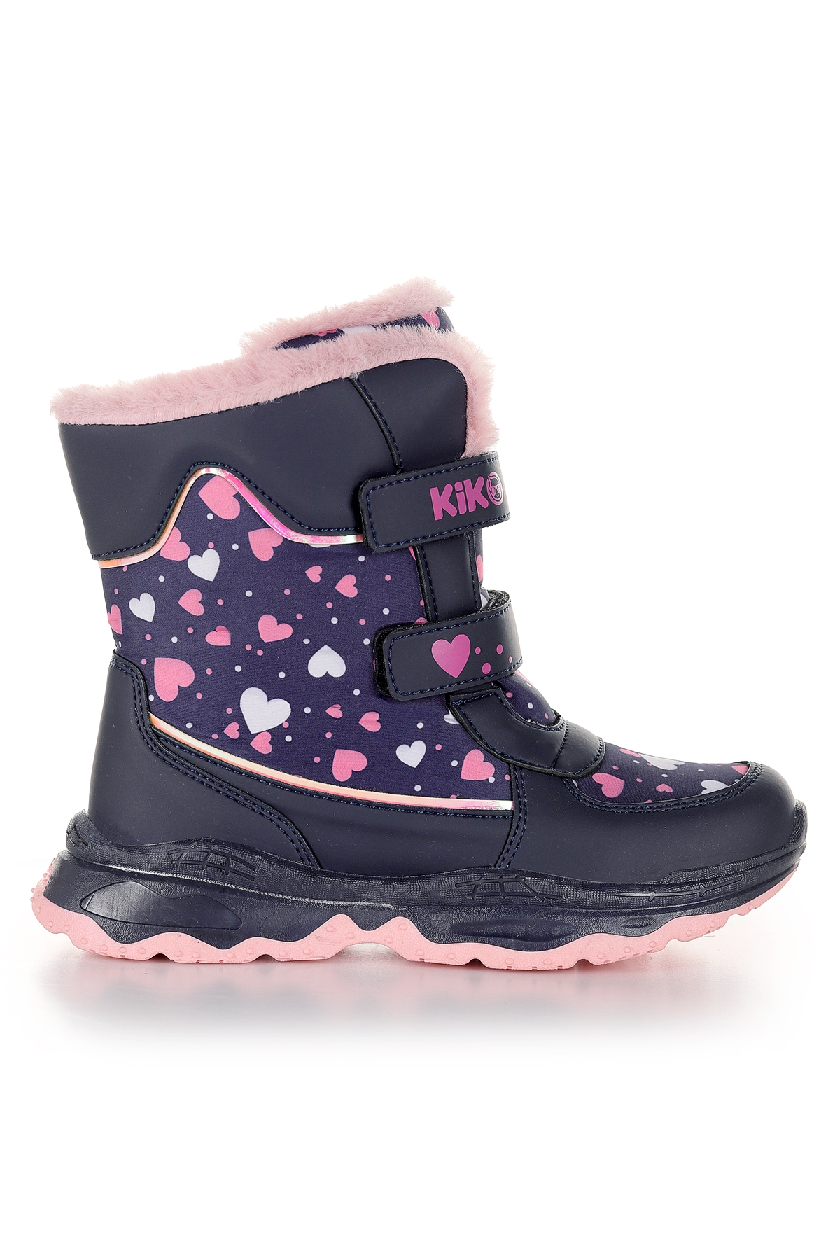 Kartanesi Cırtlı Kız Çocuk Kar Bot Soğuk Suya Dayanıklı Lacivert - Görsel 5