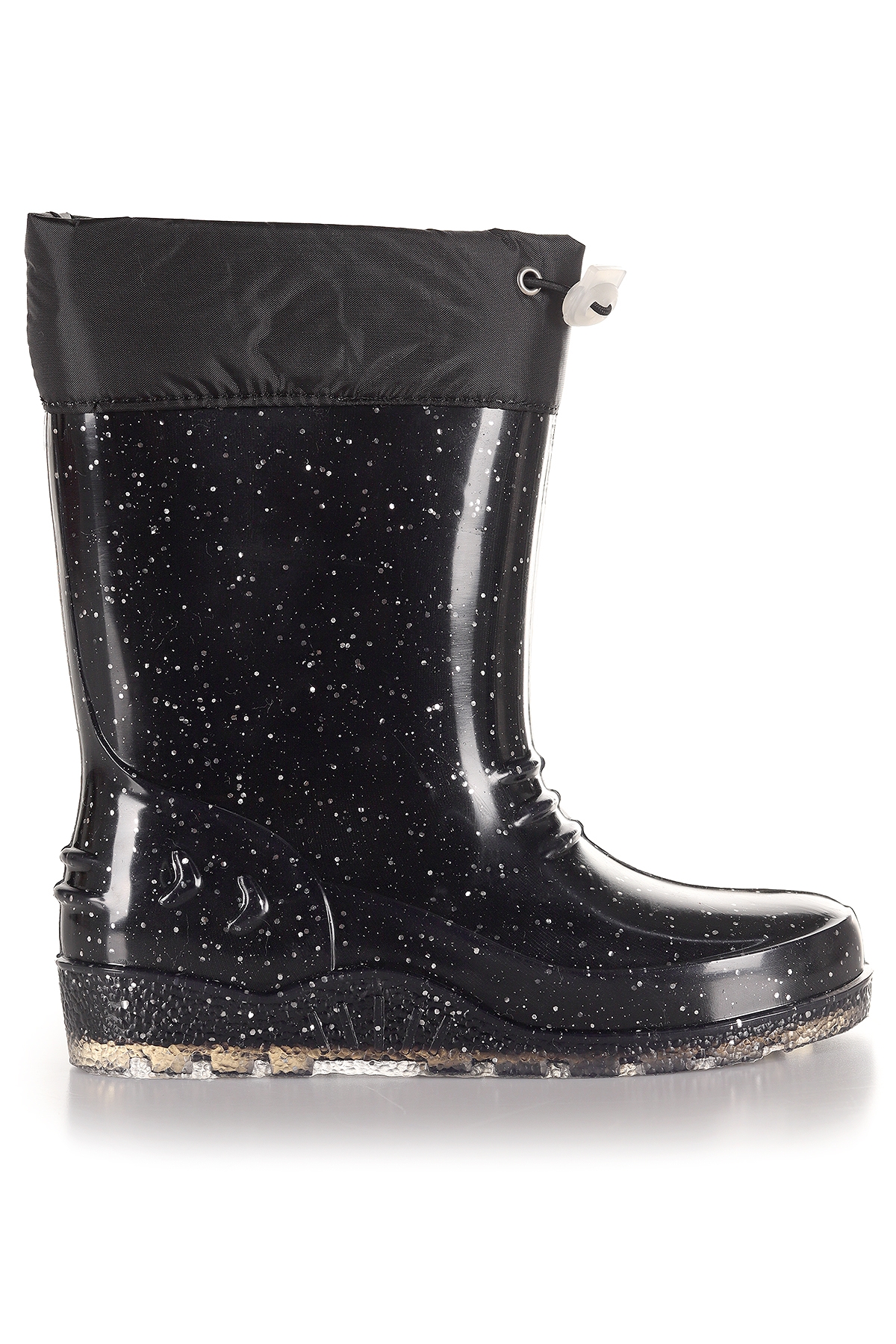 Savana Su Geçirmez Kız Çocuk Yağmur Çizmesi Siyah - Beyaz - Görsel 5