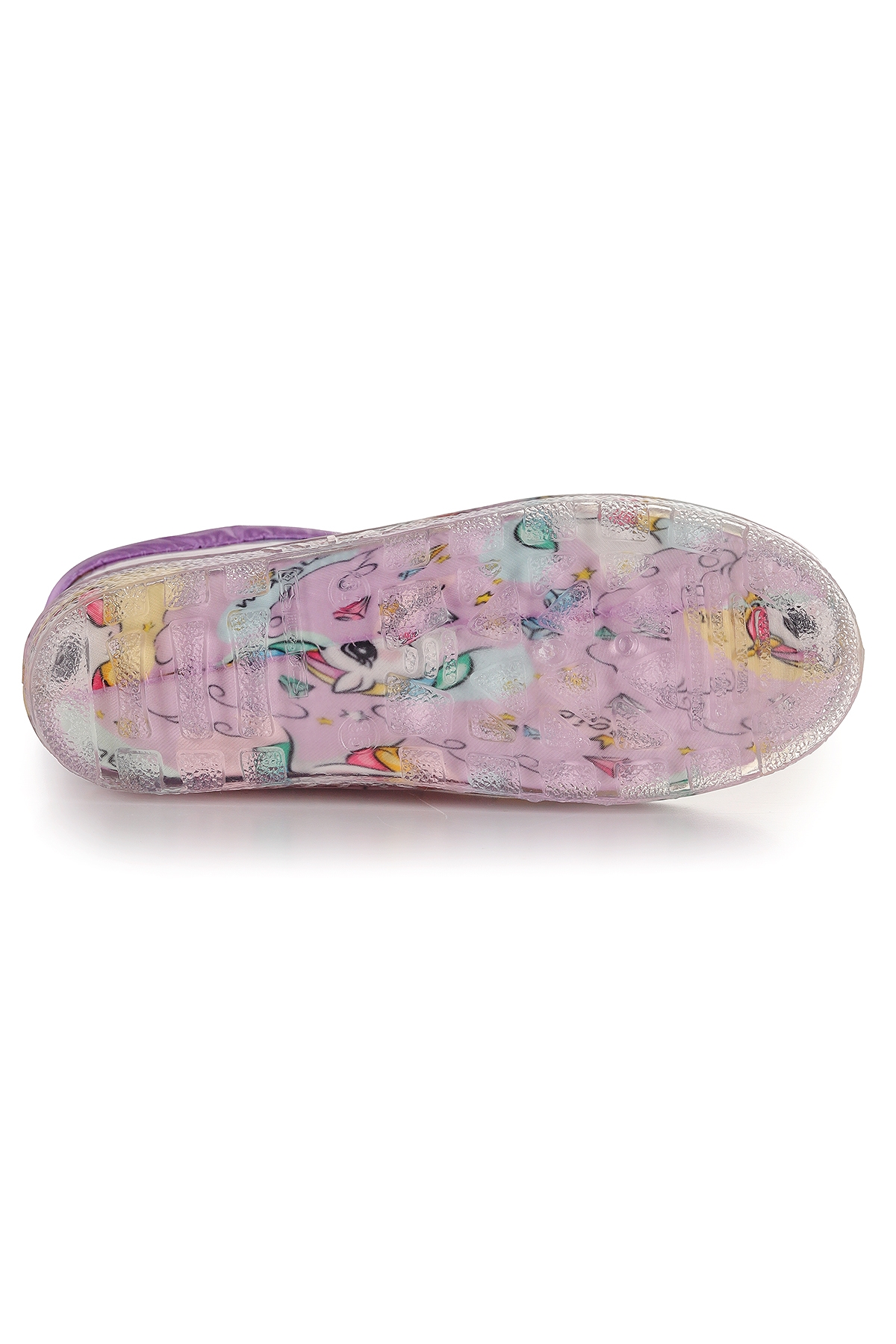 Unicorn Su Geçirmez Kız Çocuk Yağmur Çizmesi Lila - Turkuaz - Görsel 6