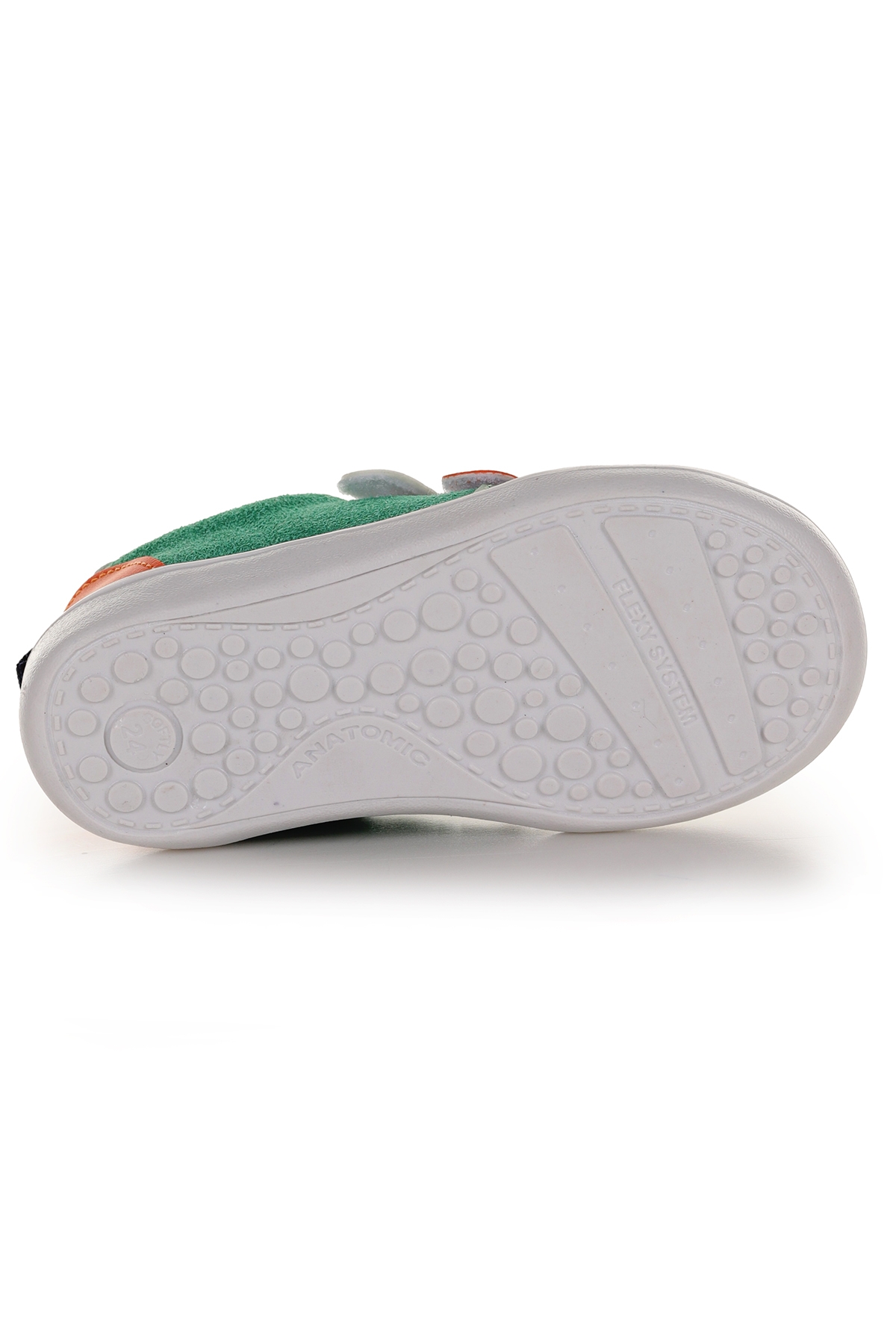 Şifu İlk Adım Cırtlı Erkek Bebek Spor Ayakkabı Yeşil - Turuncu - Görsel 6