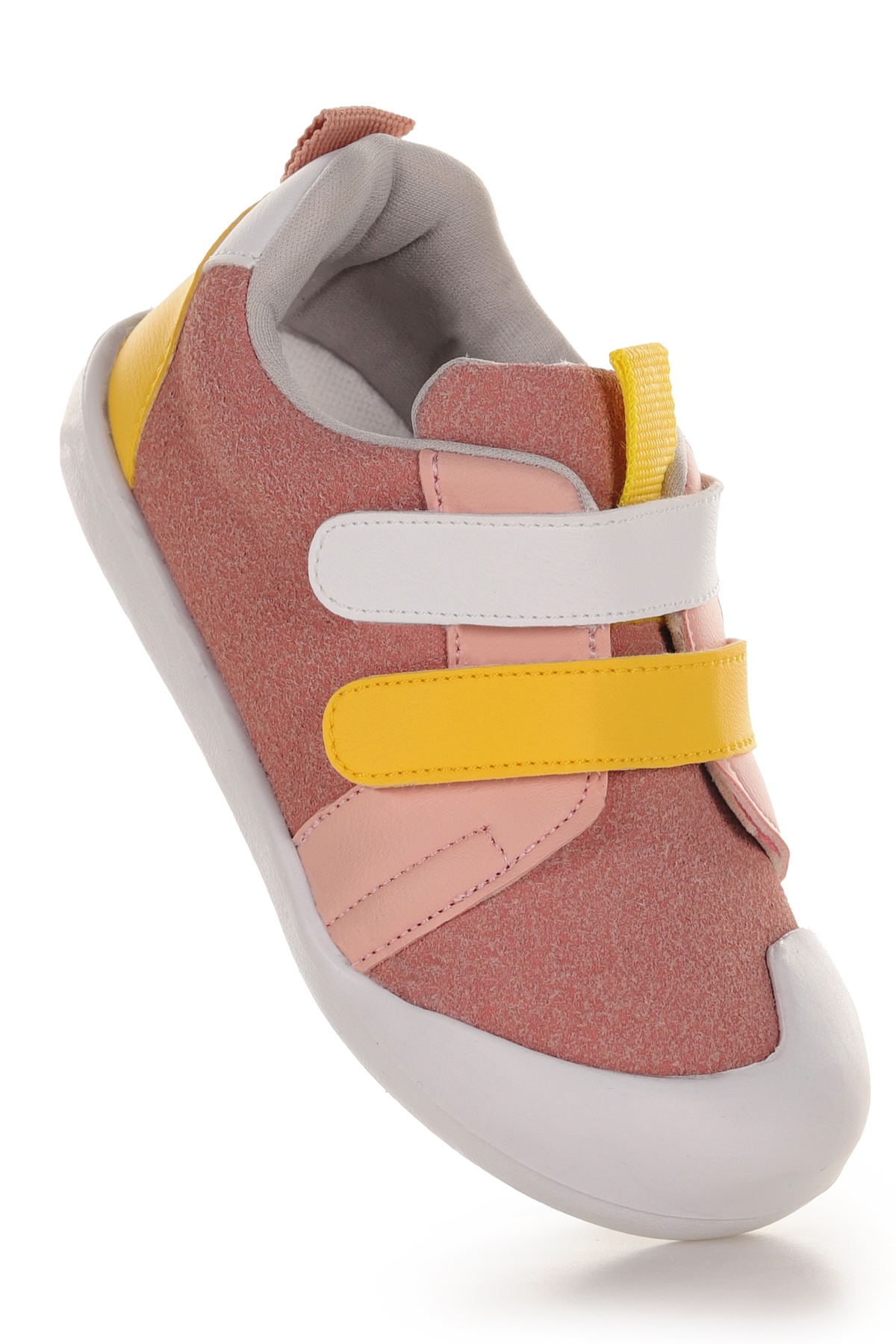 Şifu İlk Adım Cırtlı Kız Bebek Spor Ayakkabı Pudra - Sarı - Görsel 2