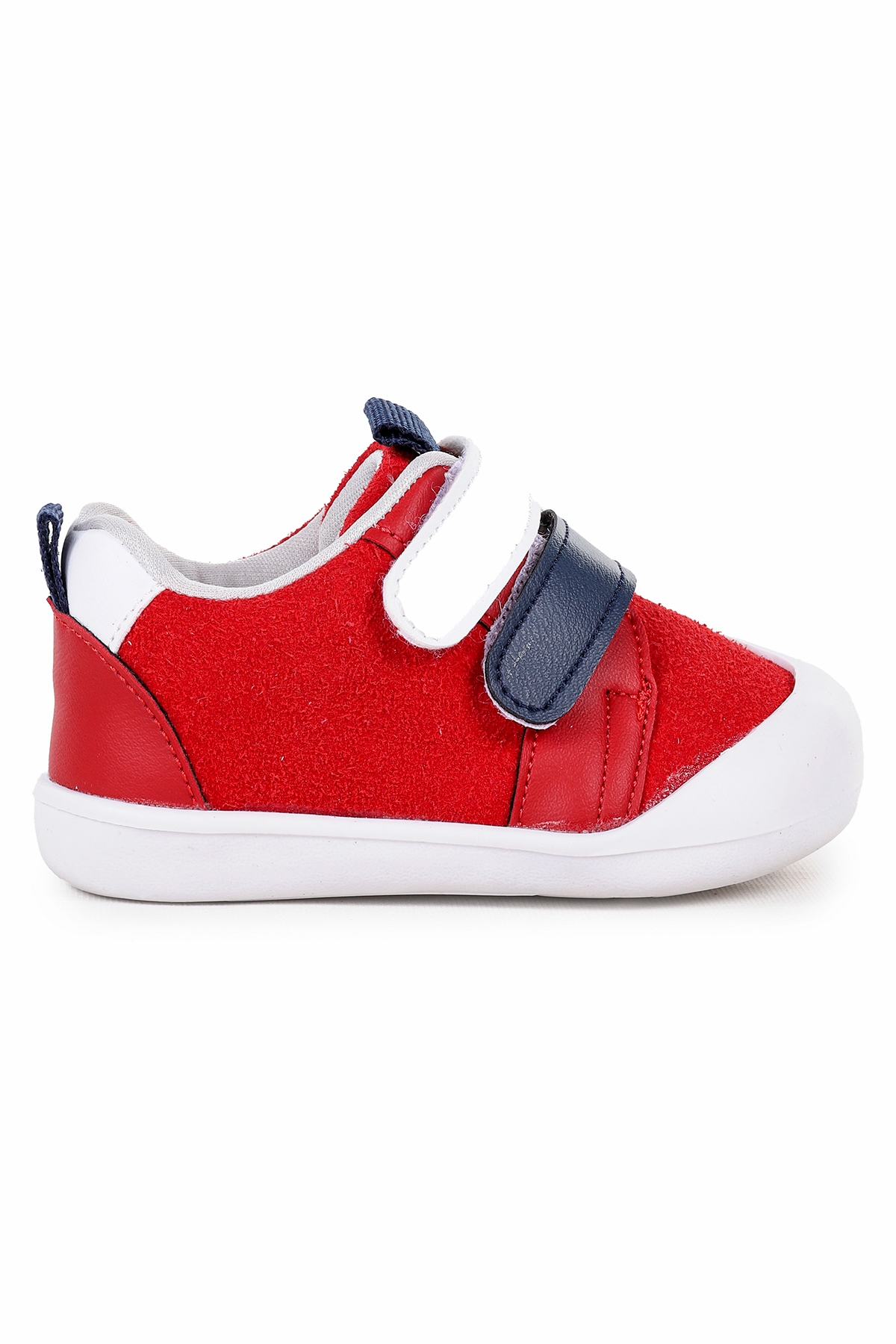 Şifu İlk Adım Cırtlı Erkek Bebek Spor Ayakkabı Kırmızı - Lacivert - Görsel 2