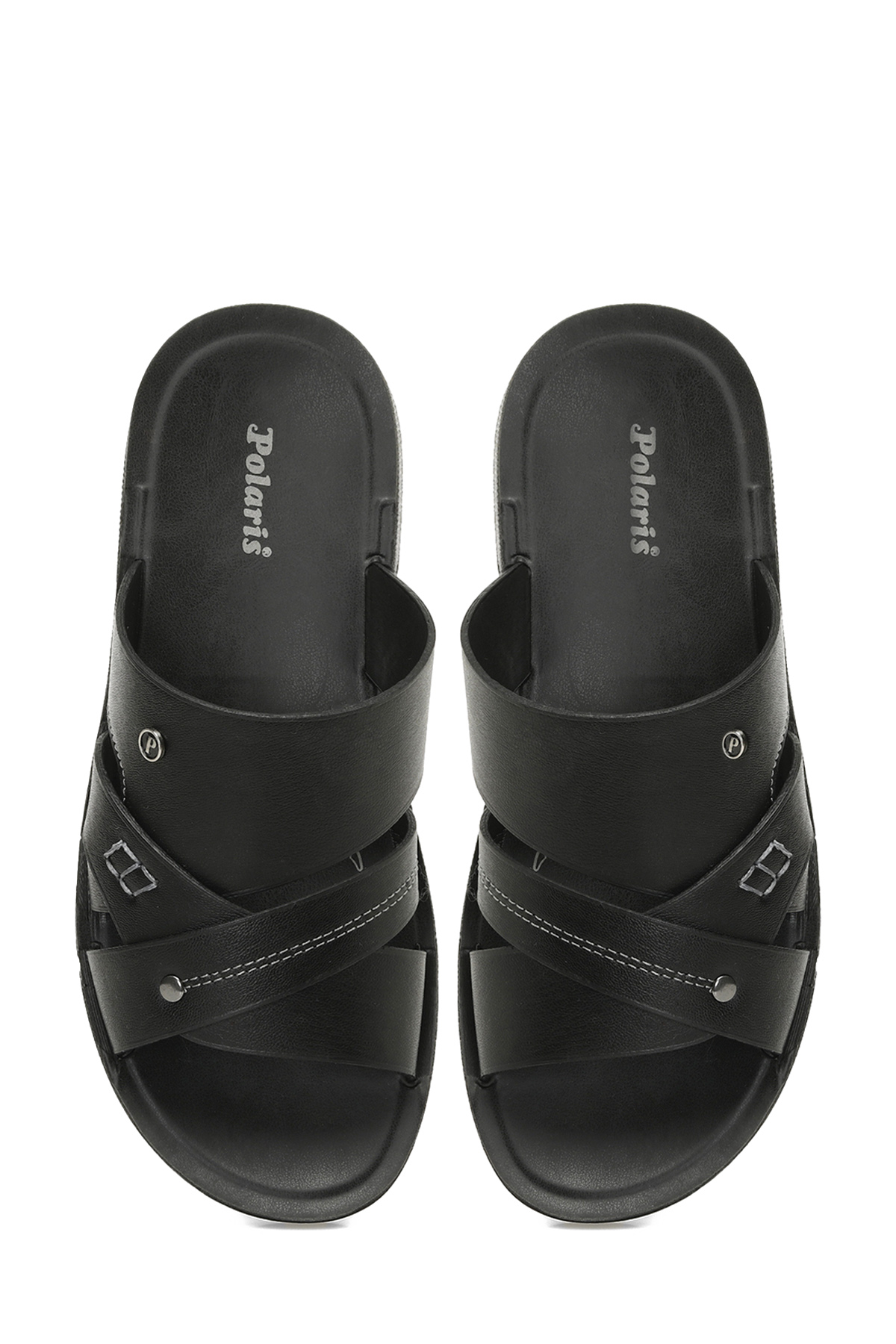 Polaris Polaris 408007.M5FX Siyah Erkek Terlik Sandalet & Terlik | Flo Siyah - 5. görsel