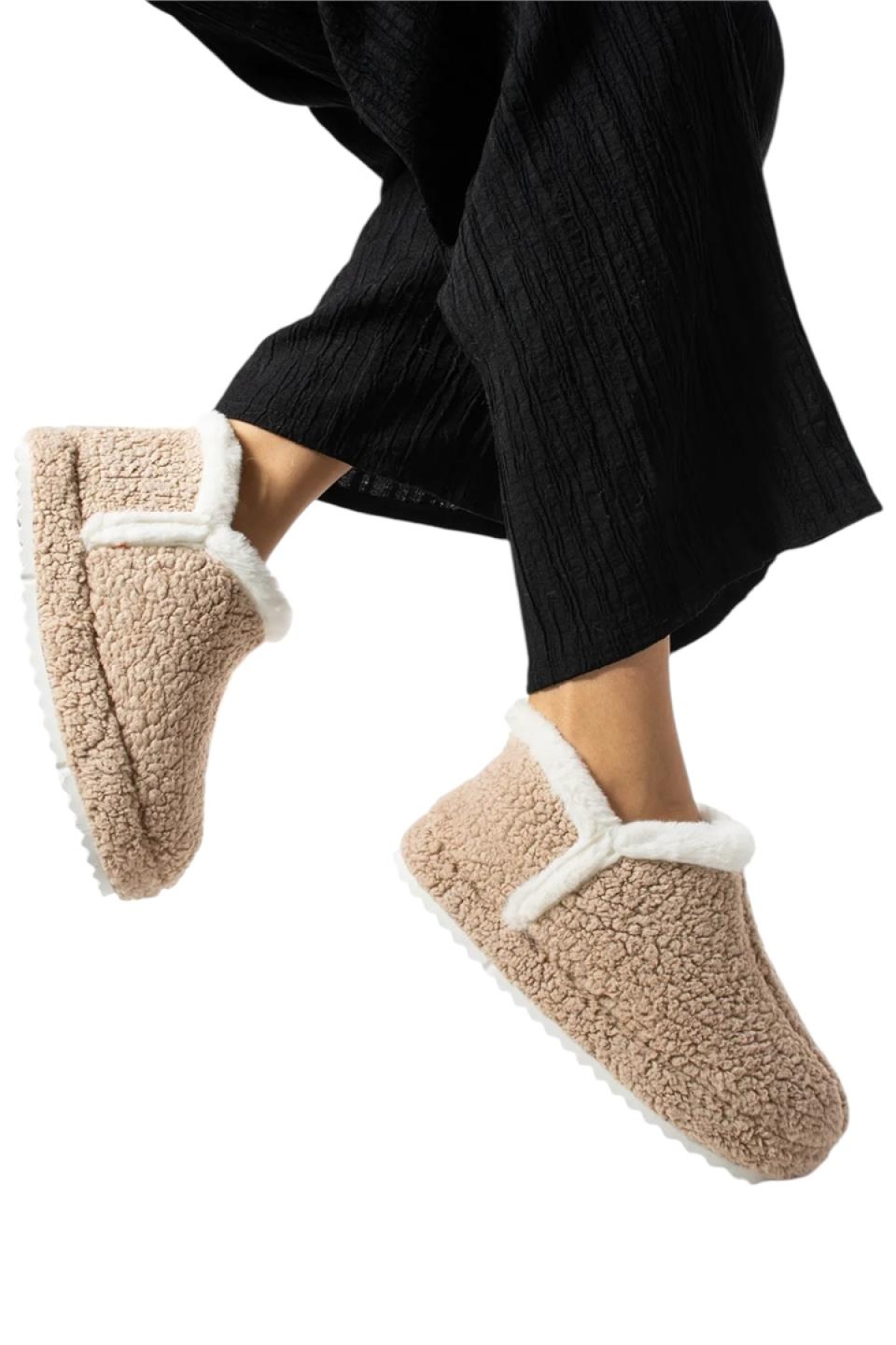 Kadın Panduf | Ev Botu | Ev Ayakkabısı Eva Kalın Hafif Kaymaz Taban BEJ - Görsel 2