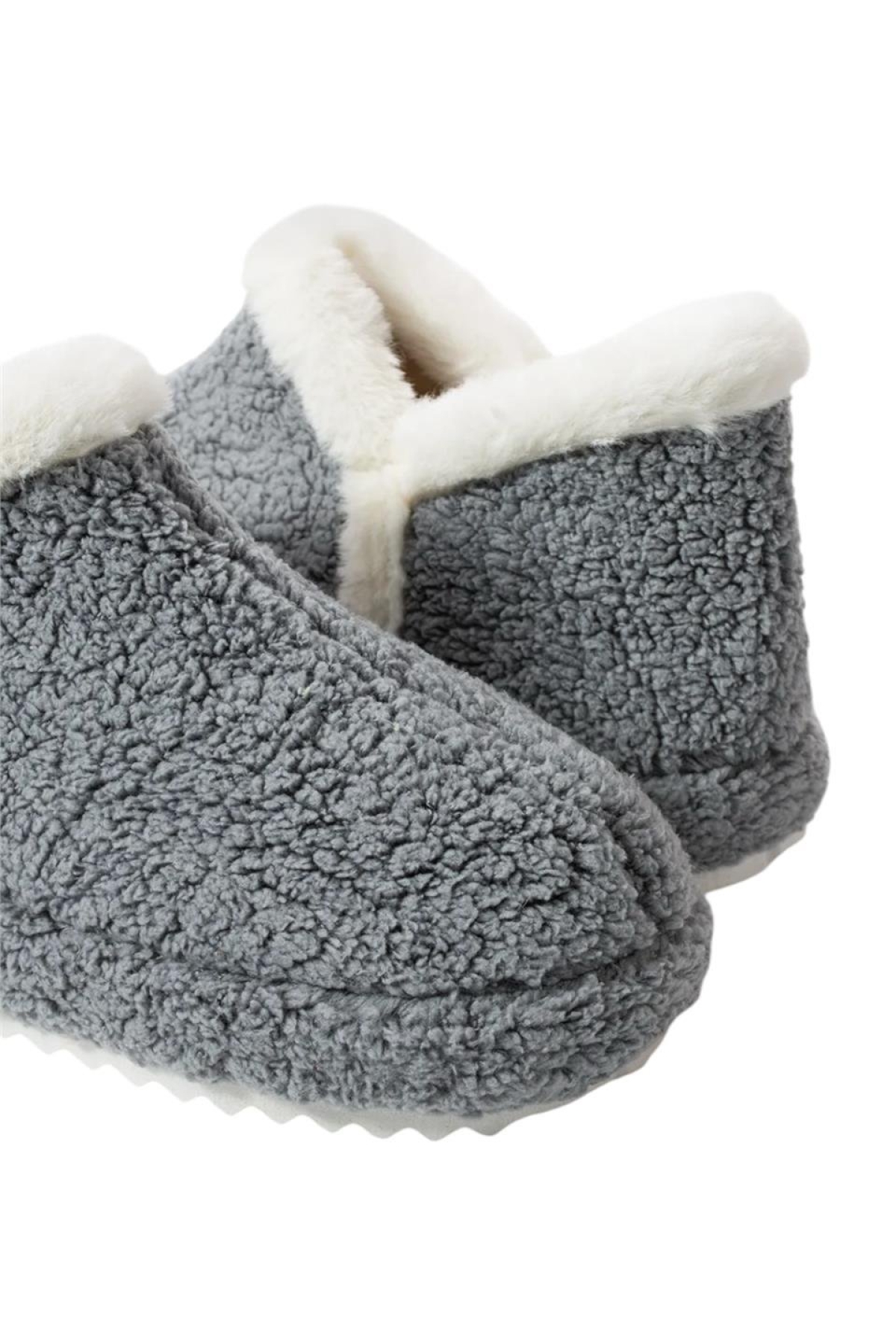 Kadın Panduf | Ev Botu | Ev Ayakkabısı Eva Kalın Hafif Kaymaz Taban GRİ - Görsel 9