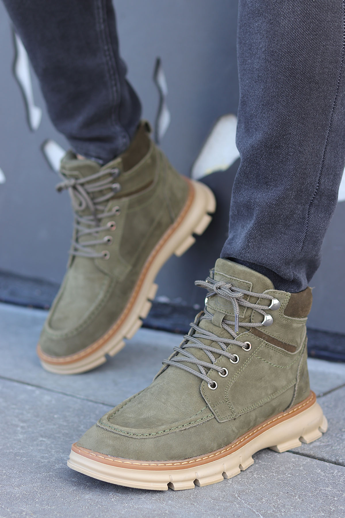 . Dex Suya Dayanıklı Hakiki Deri Günlük Erkek Bot - Görsel 5