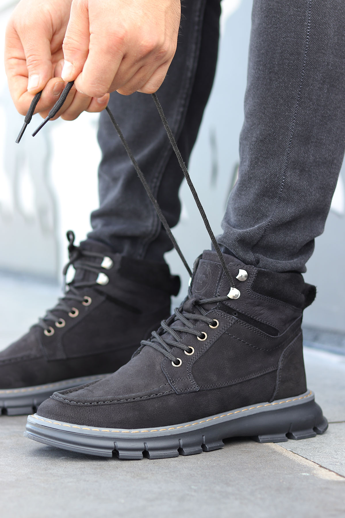 . Dex Suya Dayanıklı Hakiki Deri Günlük Erkek Bot - Görsel 2